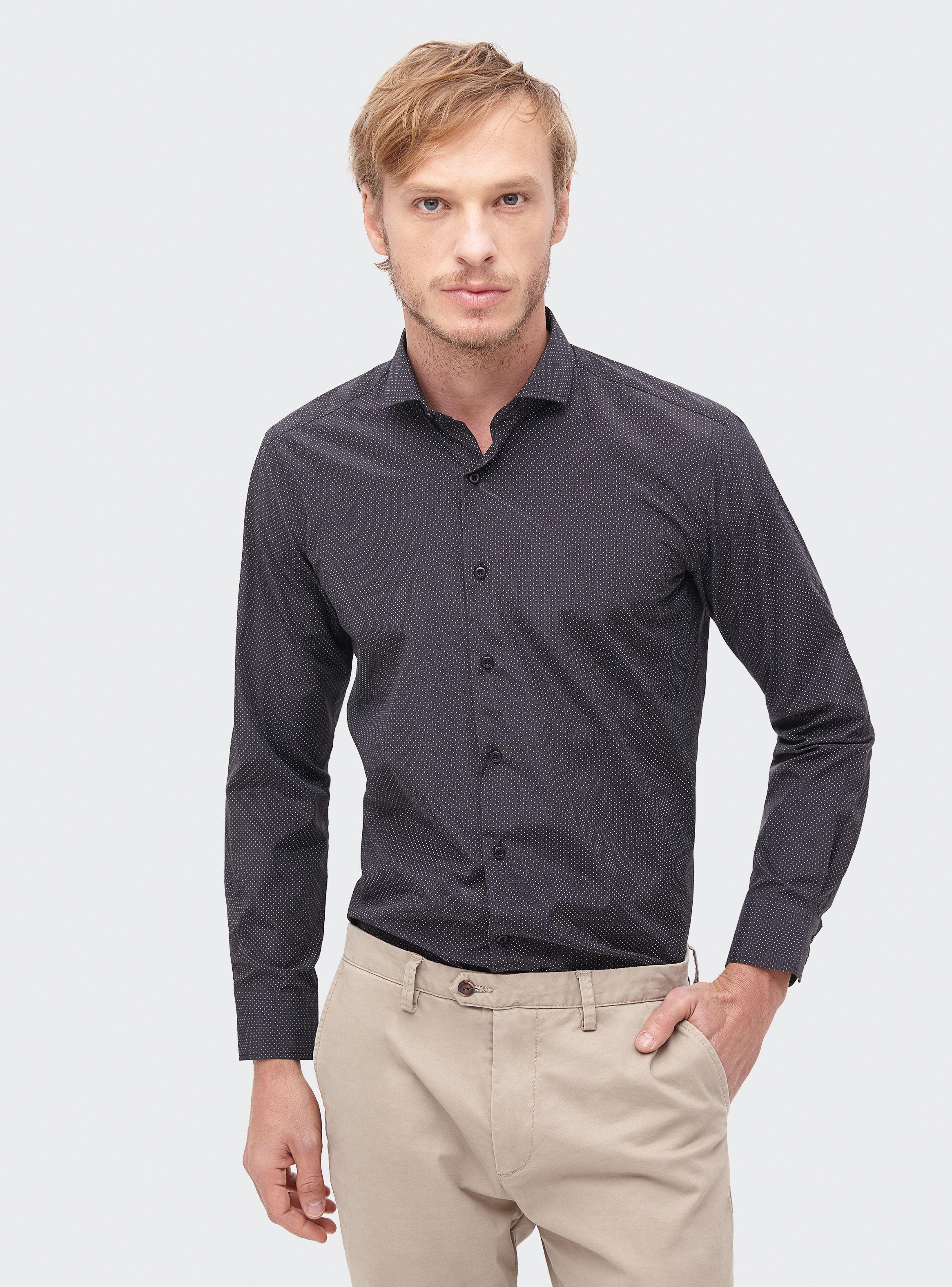 Camisa Manga Larga Lisa Slim Alaniz-0