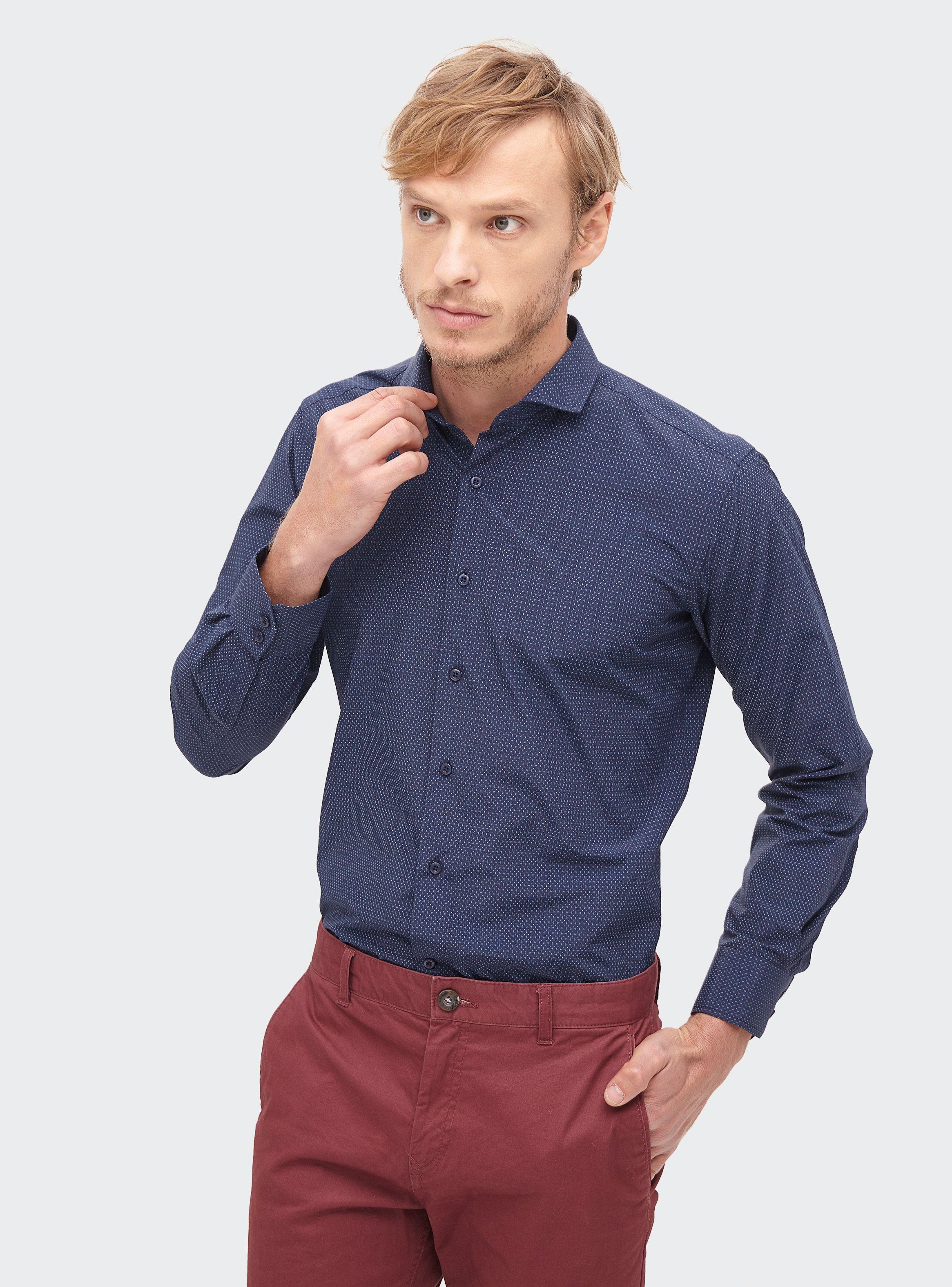 Camisa Manga Larga Lisa Slim Alaniz-0