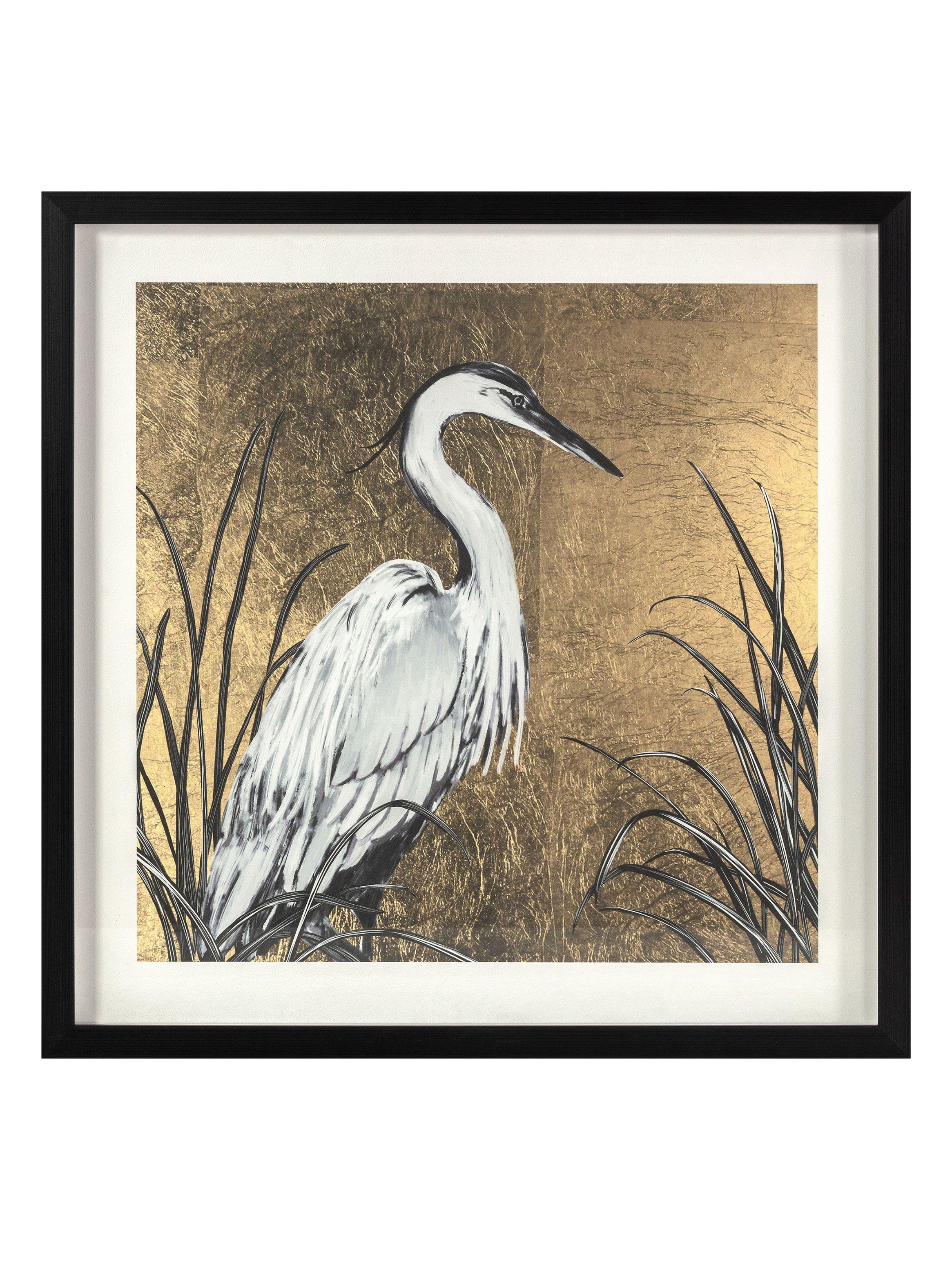 Cuadro Pájaro Dorado 2 50 x 50 cm-0