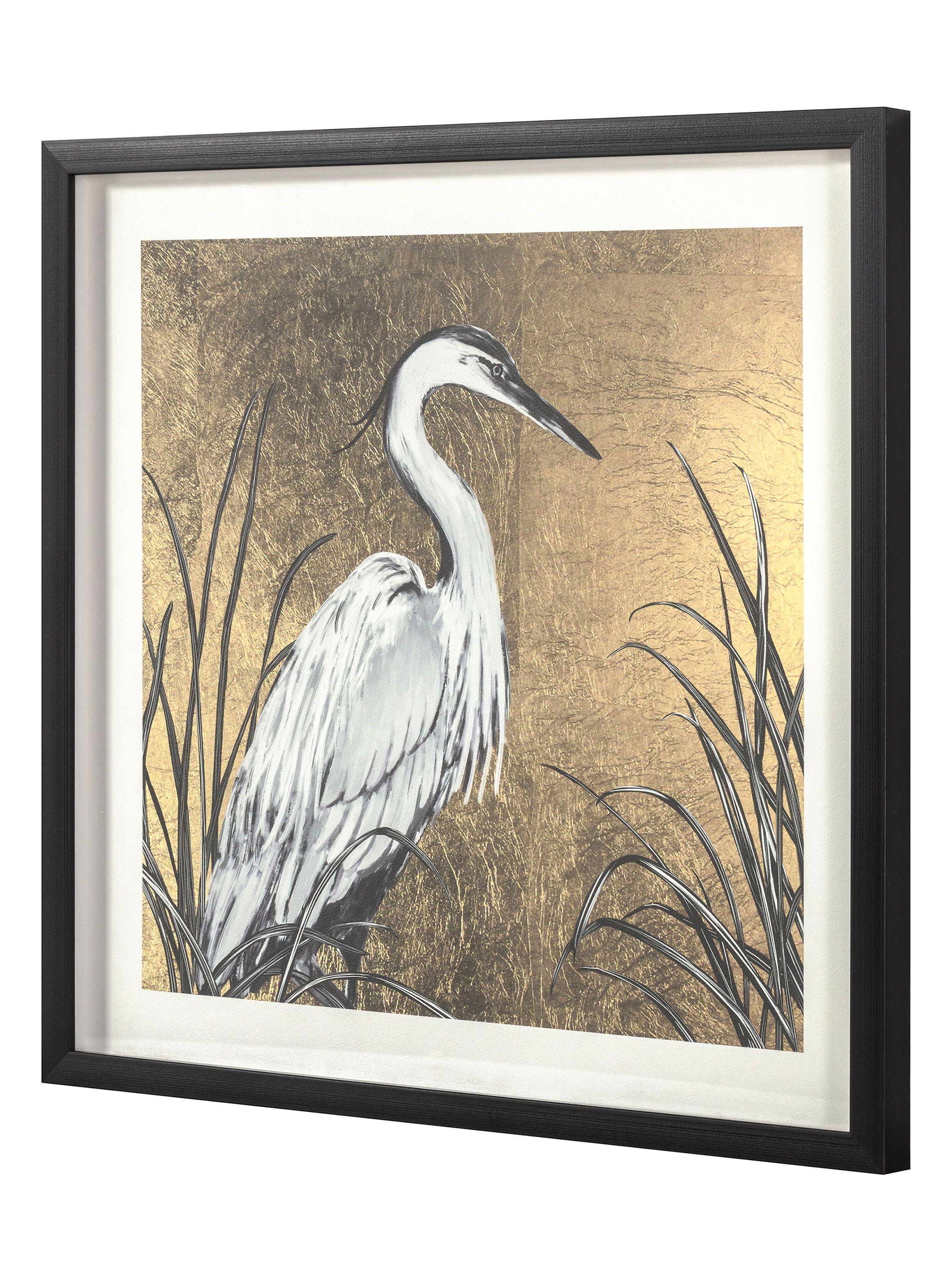 Cuadro Pájaro Dorado 2 50 x 50 cm-1