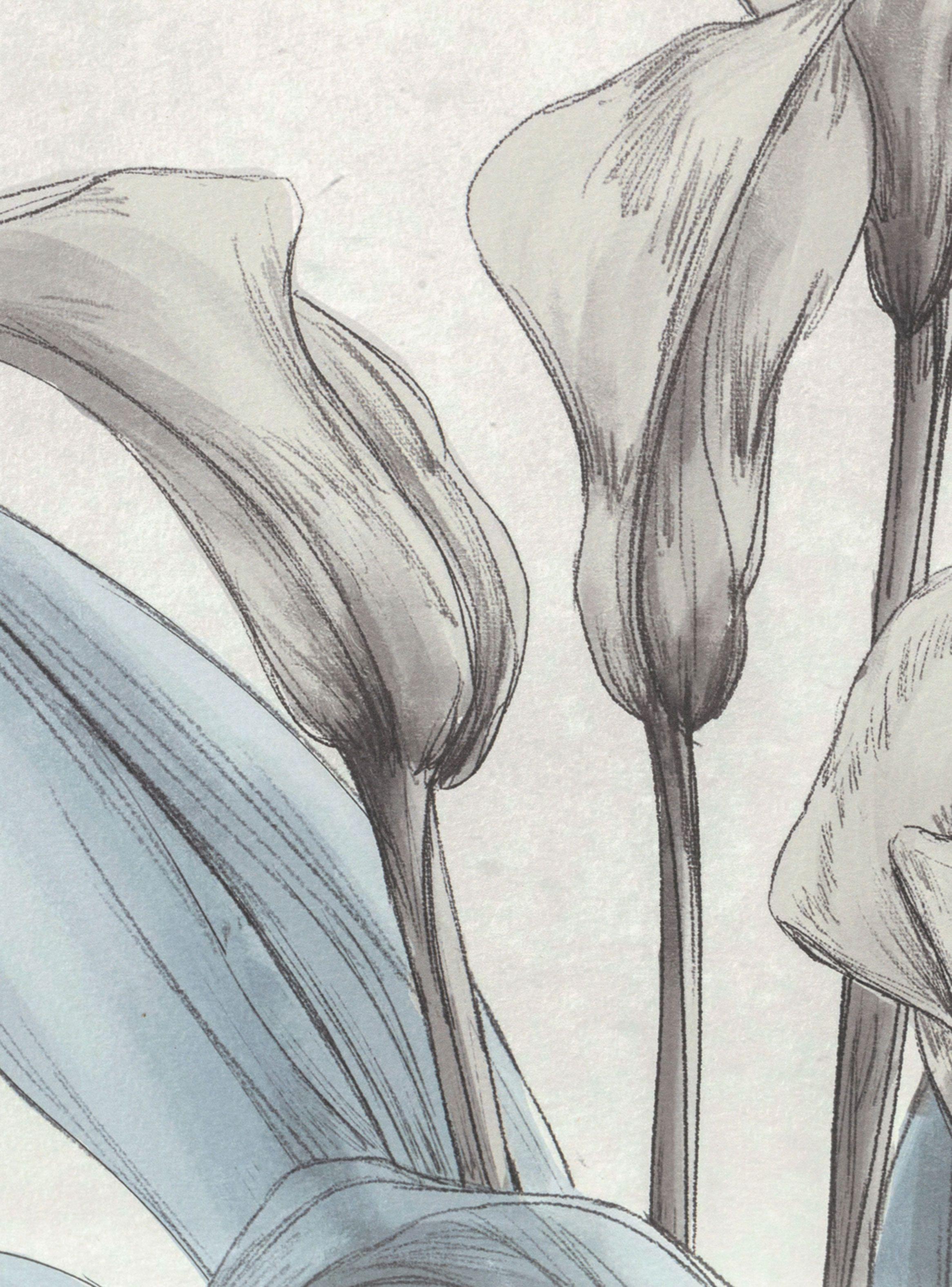 Cuadro Flor Plata 1 60 x 50 cm-4