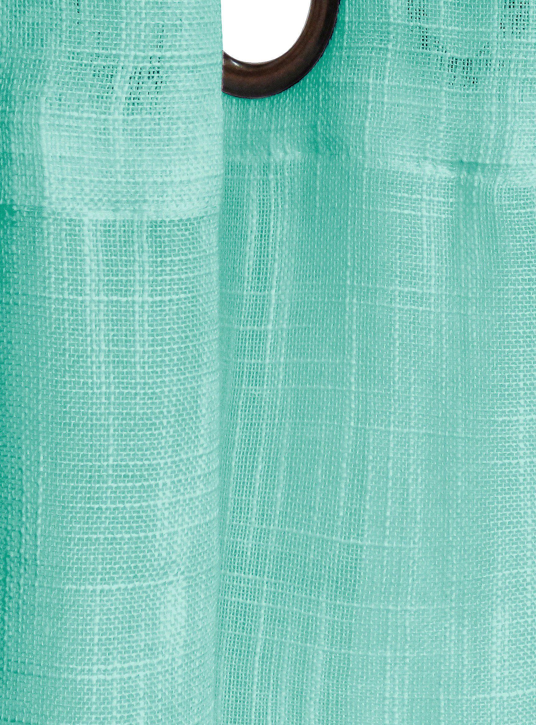 Set Idetex Cortinas Velo Lino 140 x 200 cm Verde Idetex-2