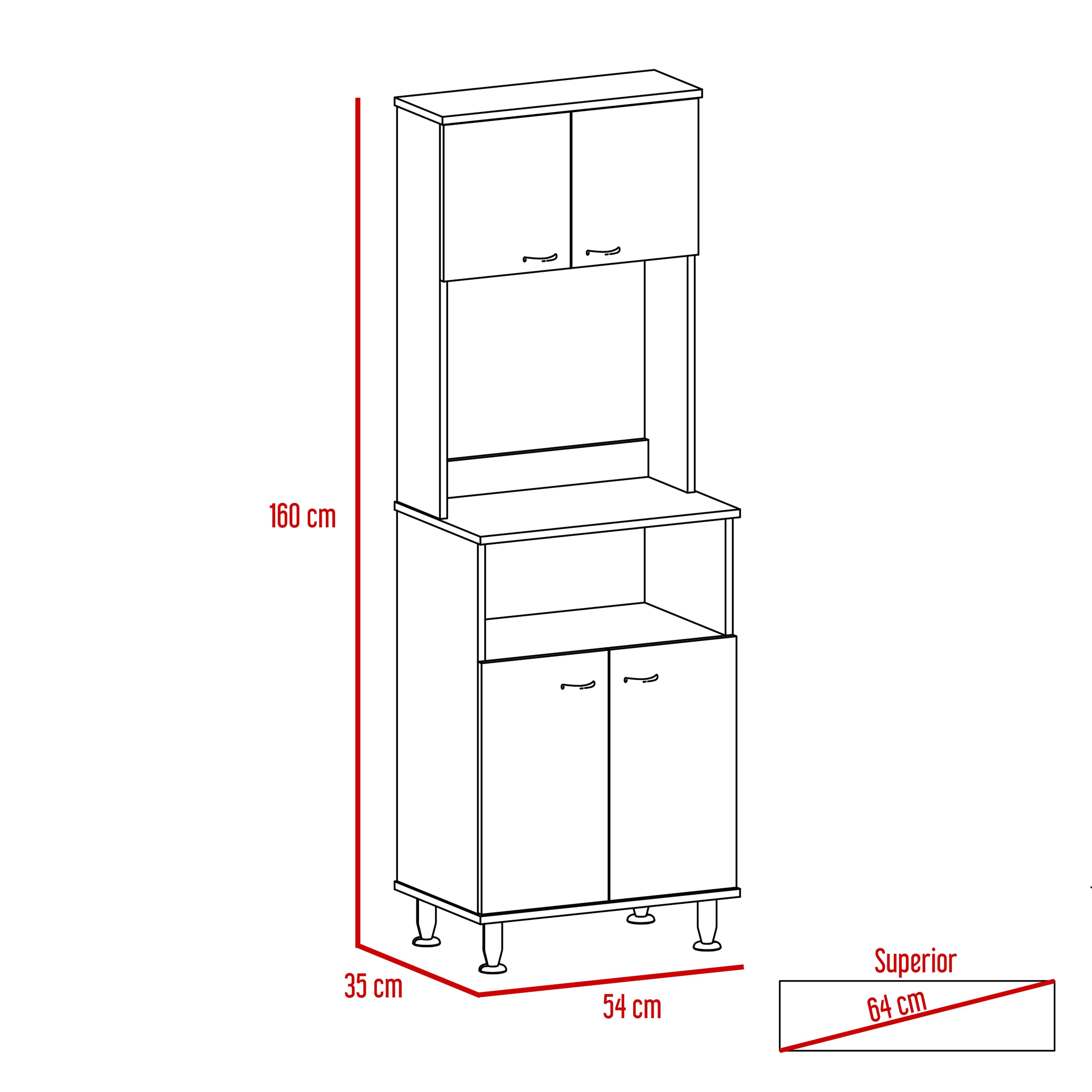 Muebles de Cocina: Microondas + Optimizador Diseño 4 TuHome-2