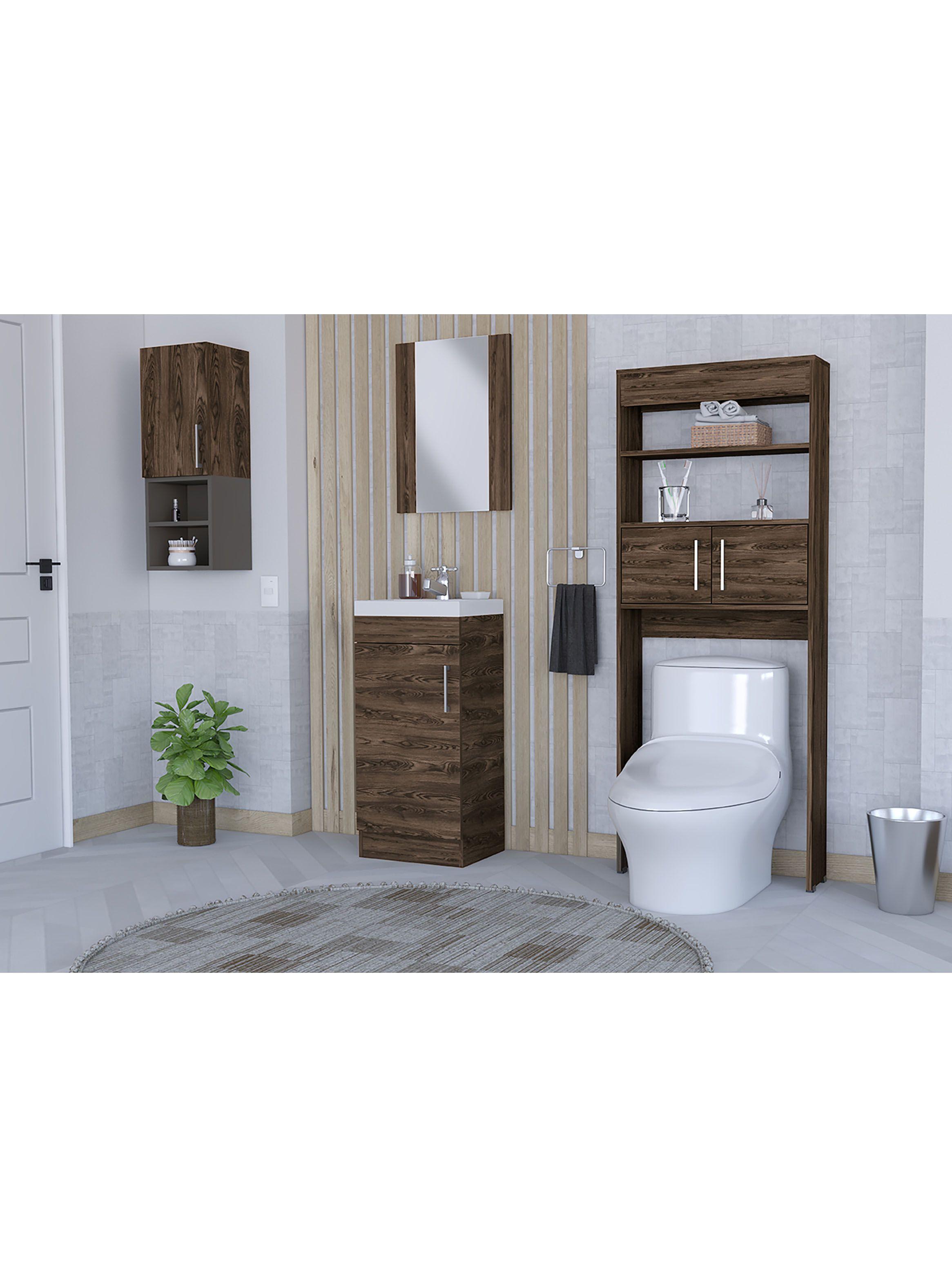 Mueble Lavamanos + Baño + Muro + Espejo Madrid-5