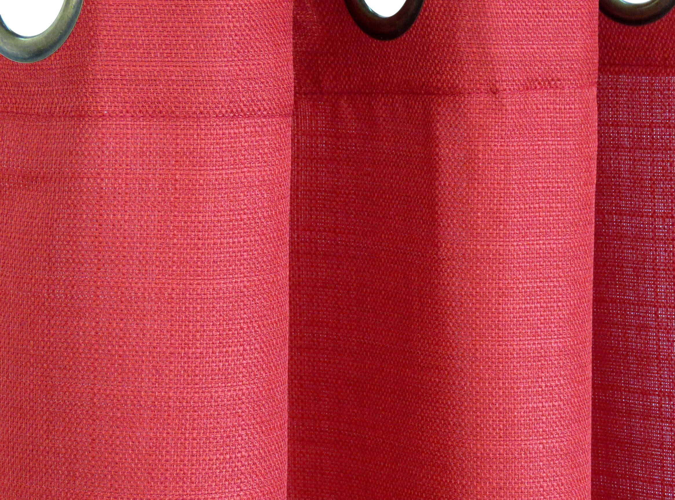 Set Cortinas Mónaco Illusions 140 x 220 cm Terracota Idetex-1