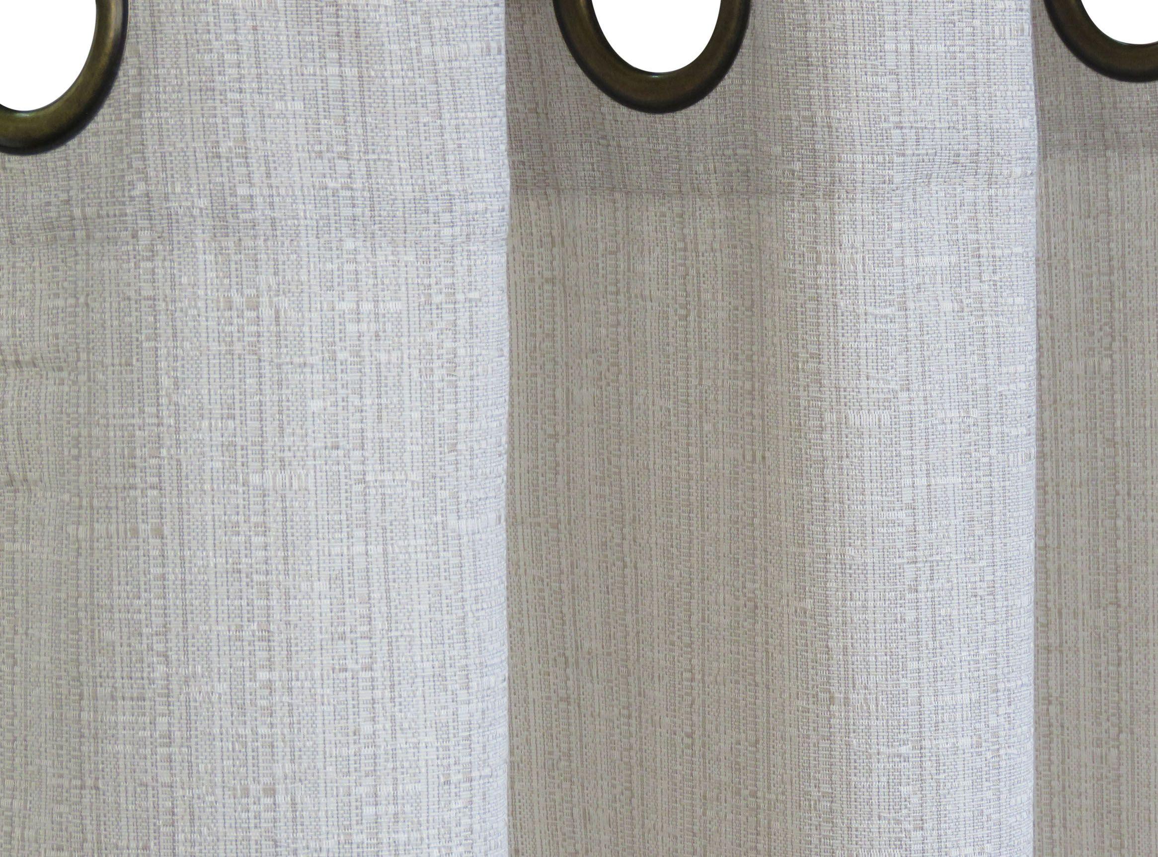 Set Cortinas Venecia Illusions 140 x 220 cm Ivory Idetex-2
