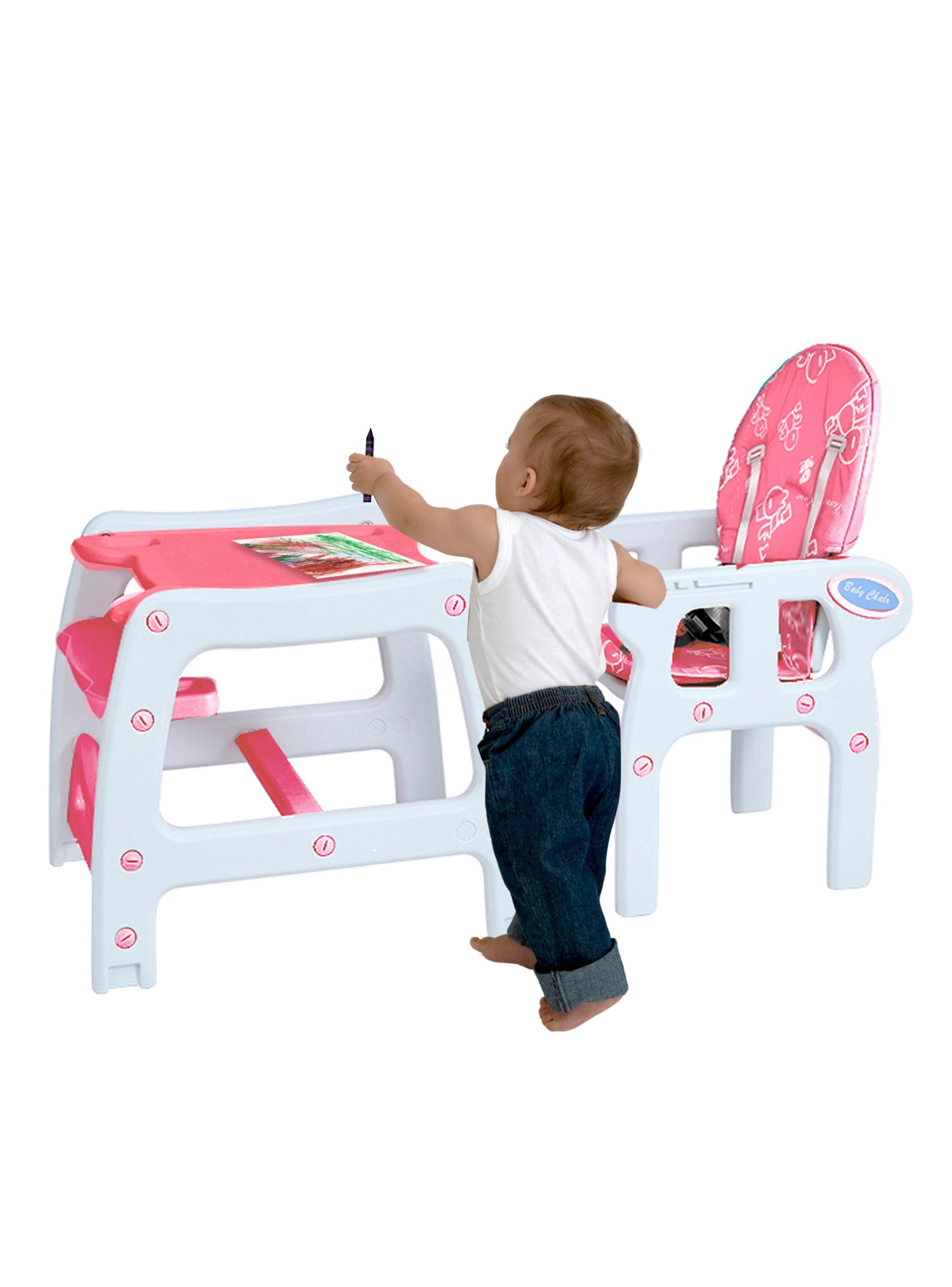 Silla de Comer New 3 Funciones Rosa-4