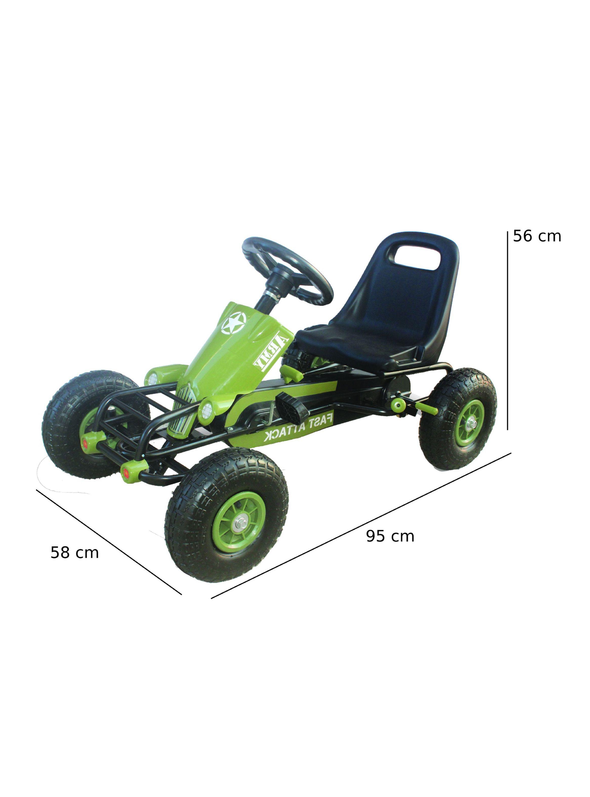 Auto a Pedal Go Kart Racin XL Verde-3