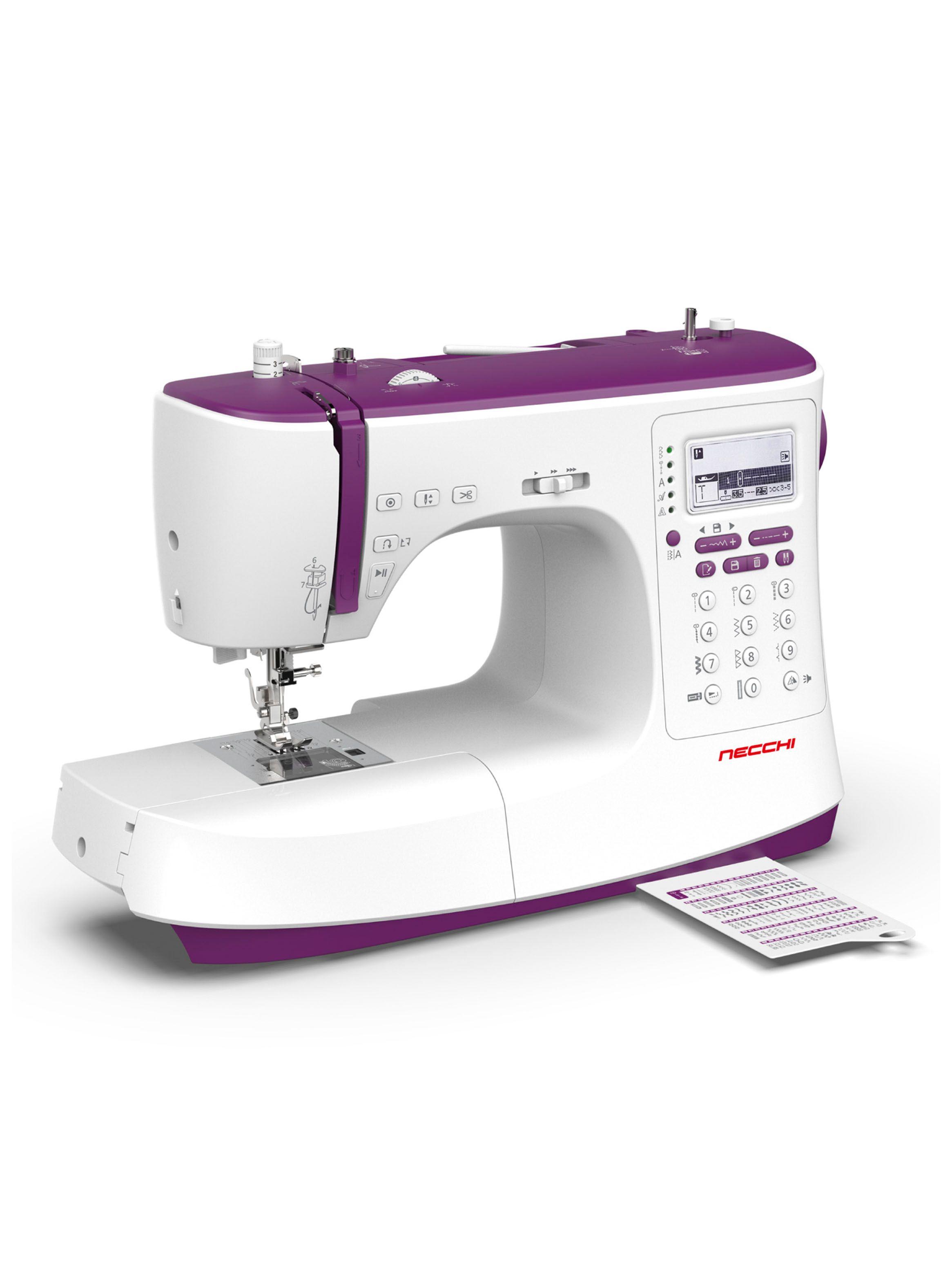 Máquina de Coser NC204D Morado y Blanco-1