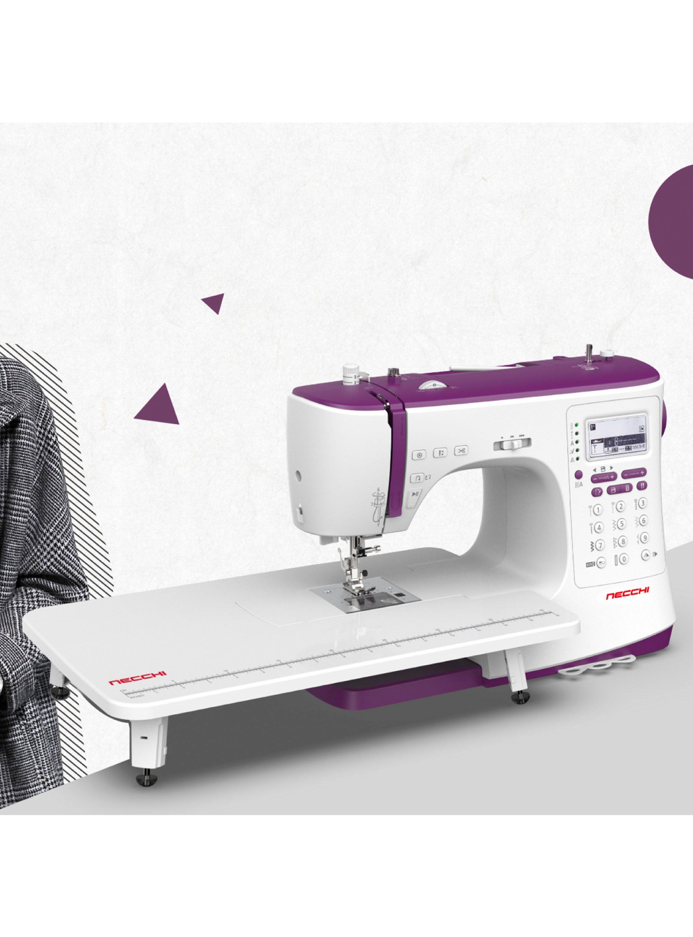 Máquina de Coser NC204D Morado y Blanco-2