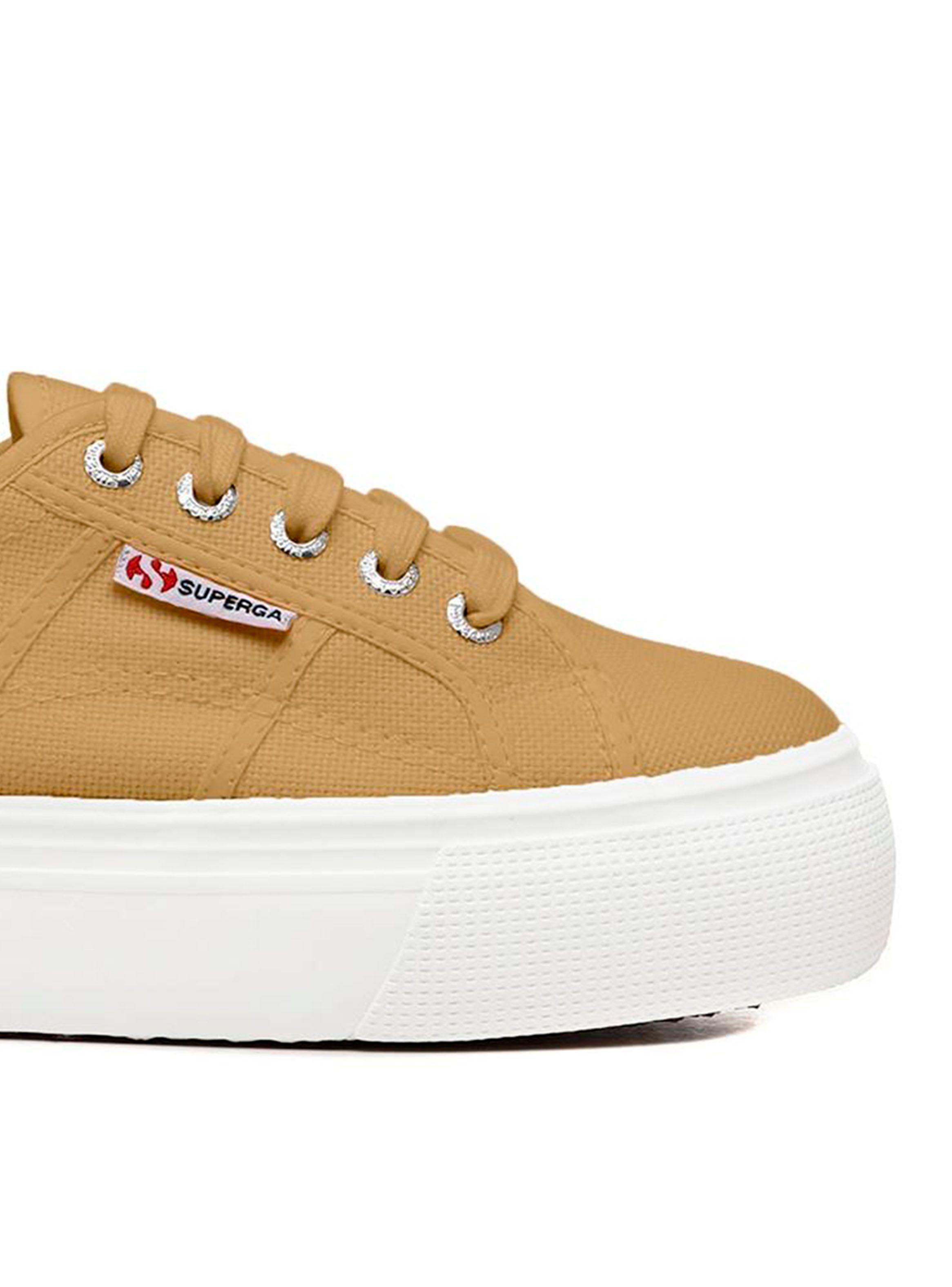 Zapatilla Superga Urbana Beige Plataforma Mujer-1