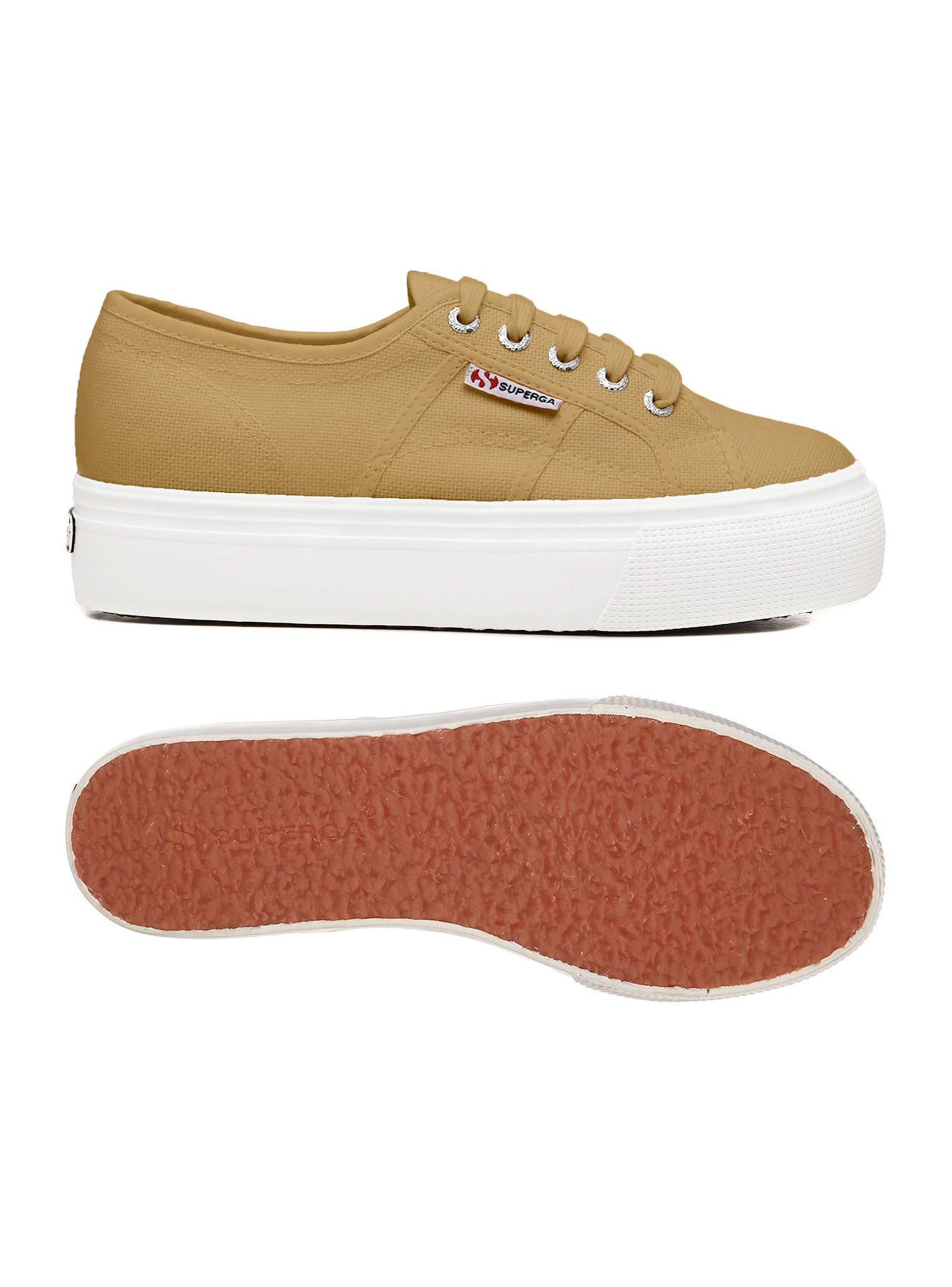 Zapatilla Superga Urbana Beige Plataforma Mujer-2