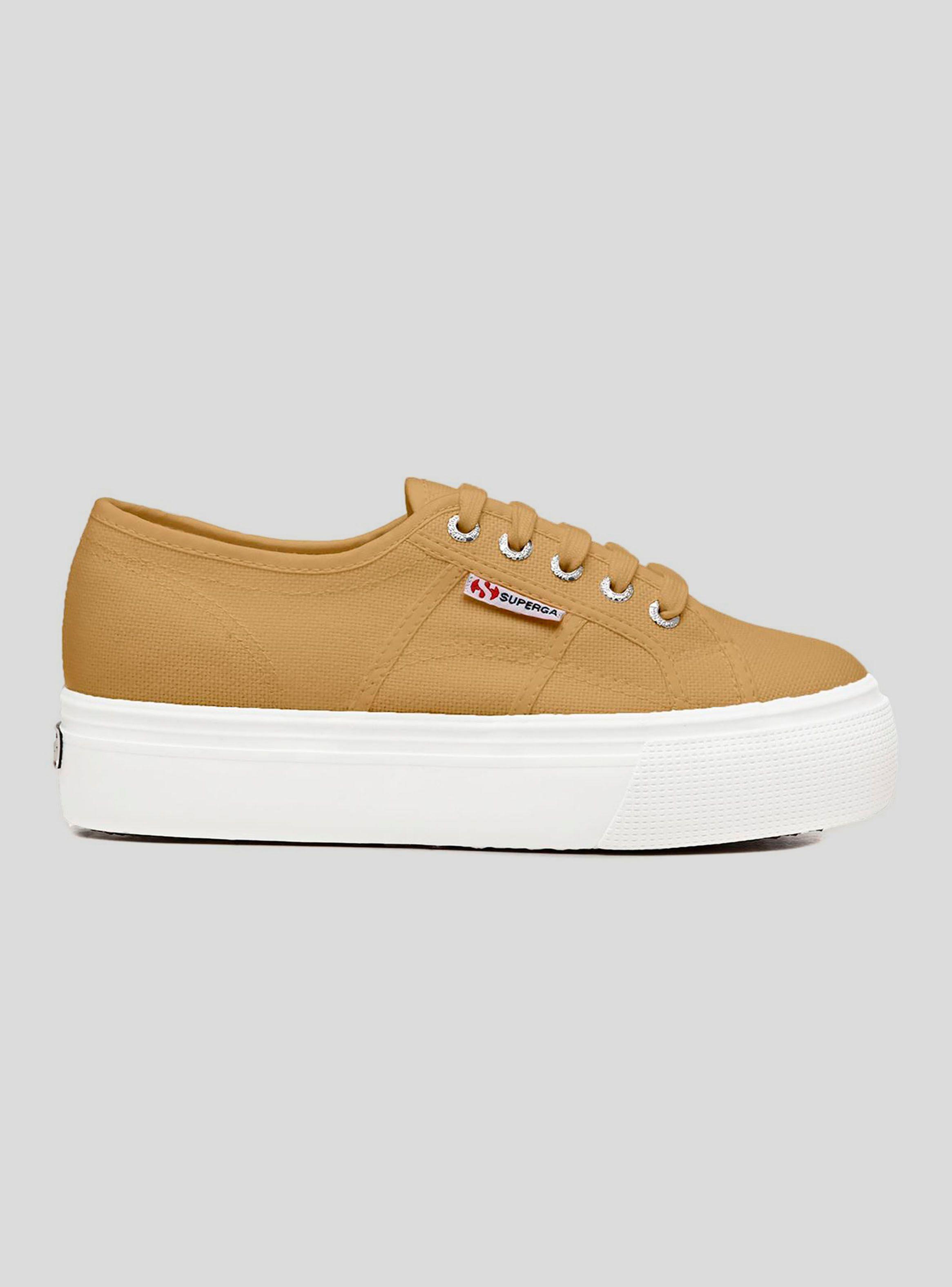Zapatilla Superga Urbana Beige Plataforma Mujer-0