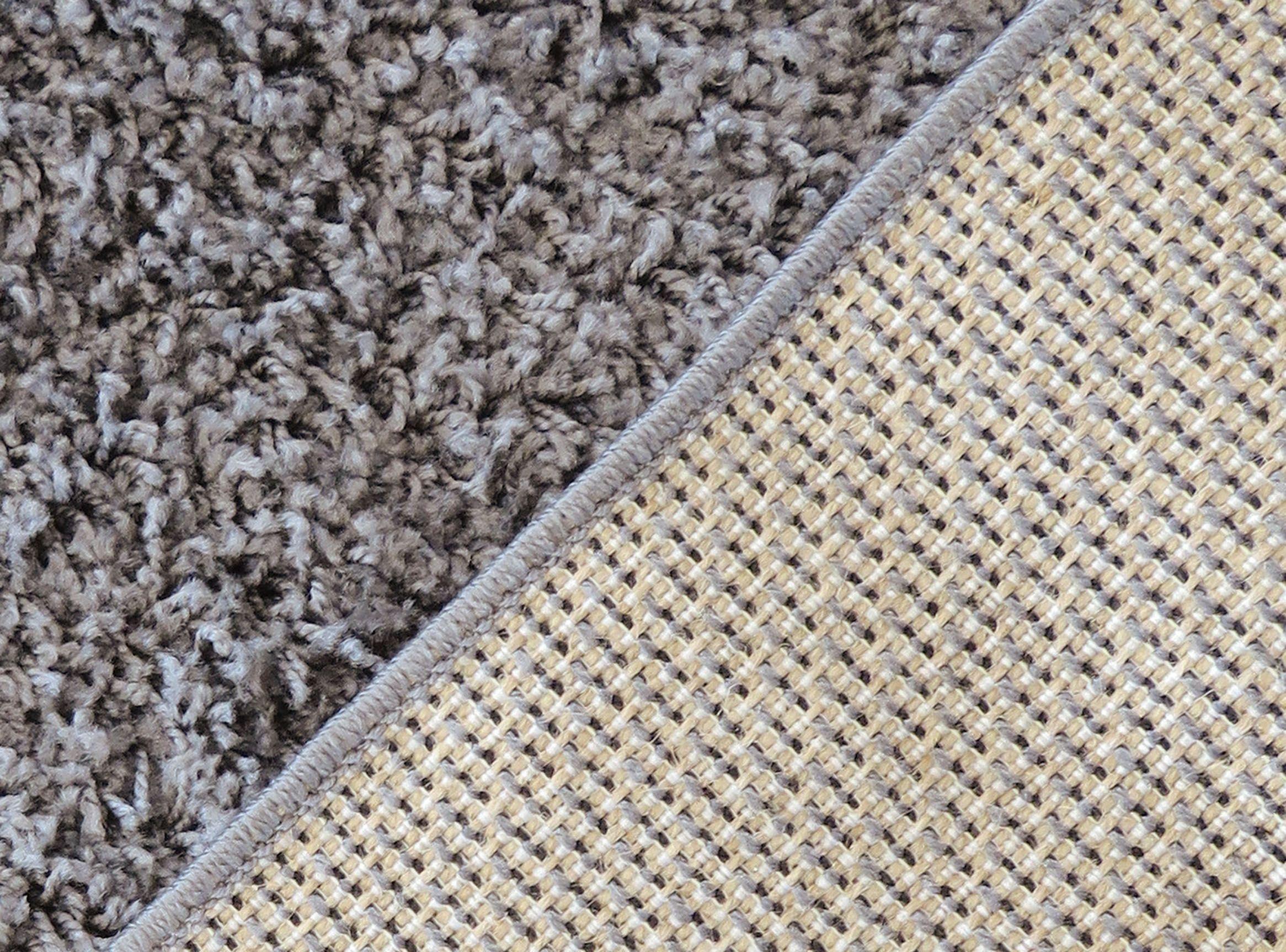 Bajada de Cama 50 x 100 cm Idetex Shaggy Lisa Gris-2