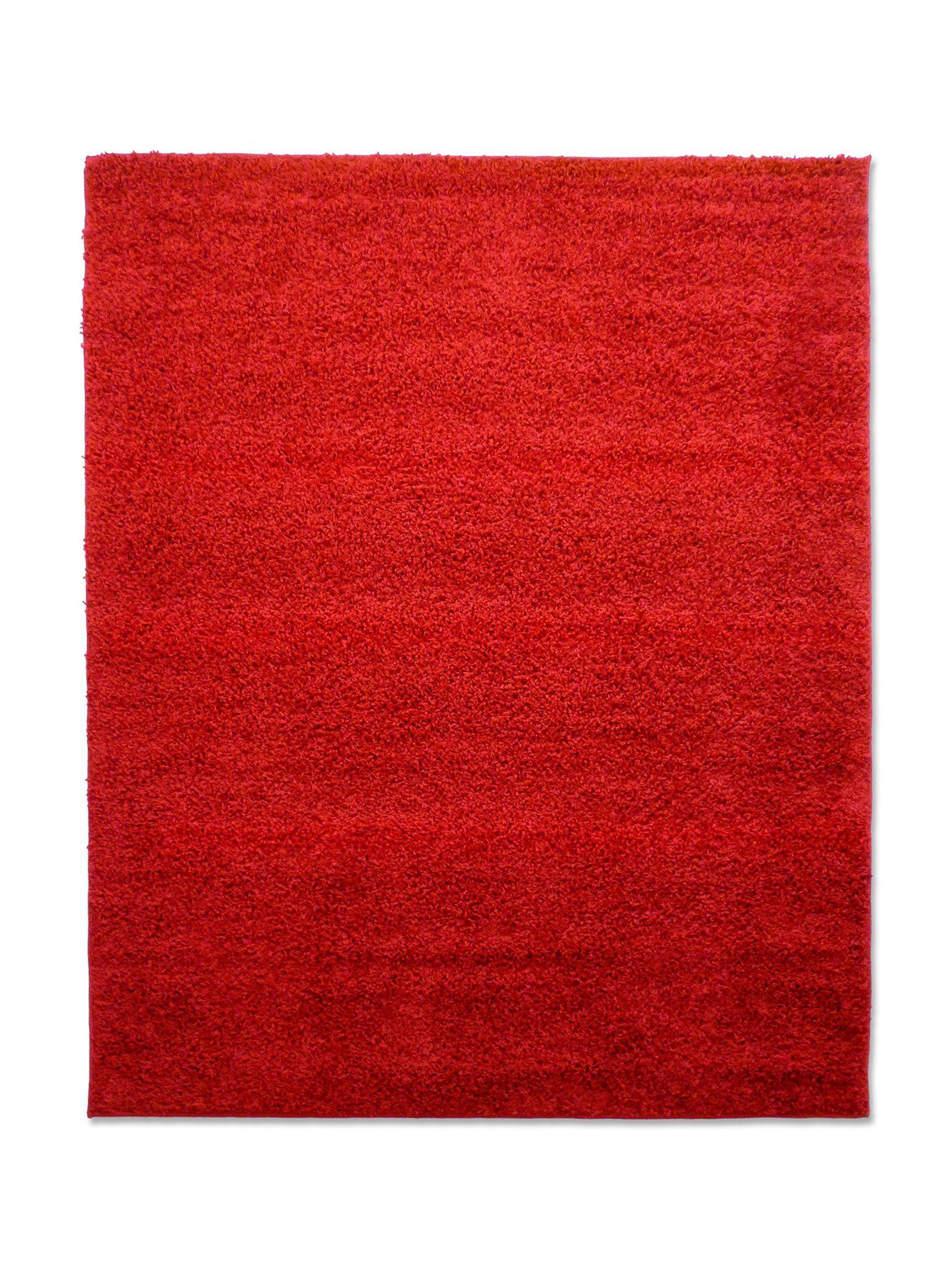 Bajada de Cama Shaggy Lisa 50x100 cm Rojo-0