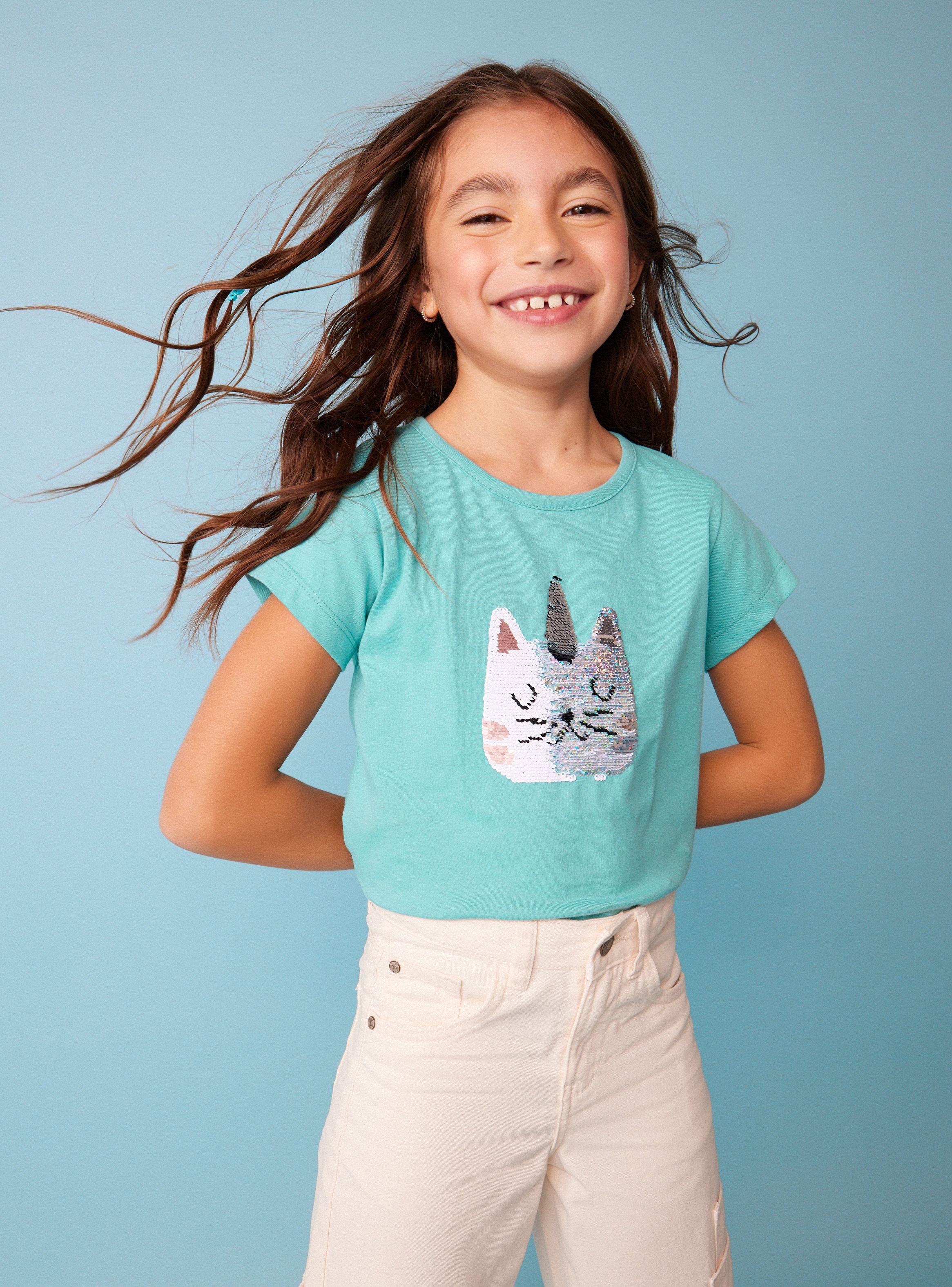 Polera con Estampado Lentejuelas Reversibles-0