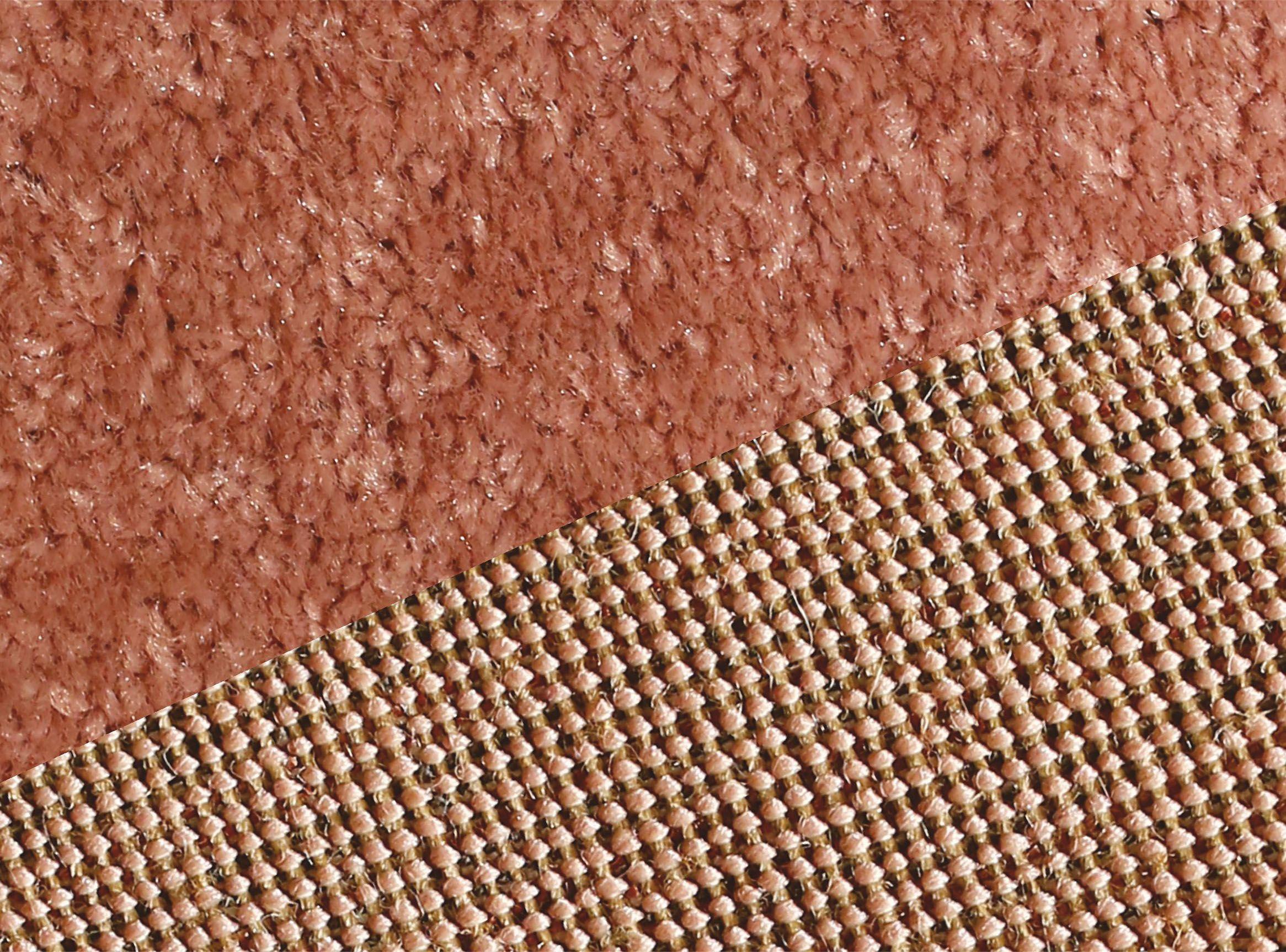 Alfombra Frise Lisa 150x200 cm Rosa-1