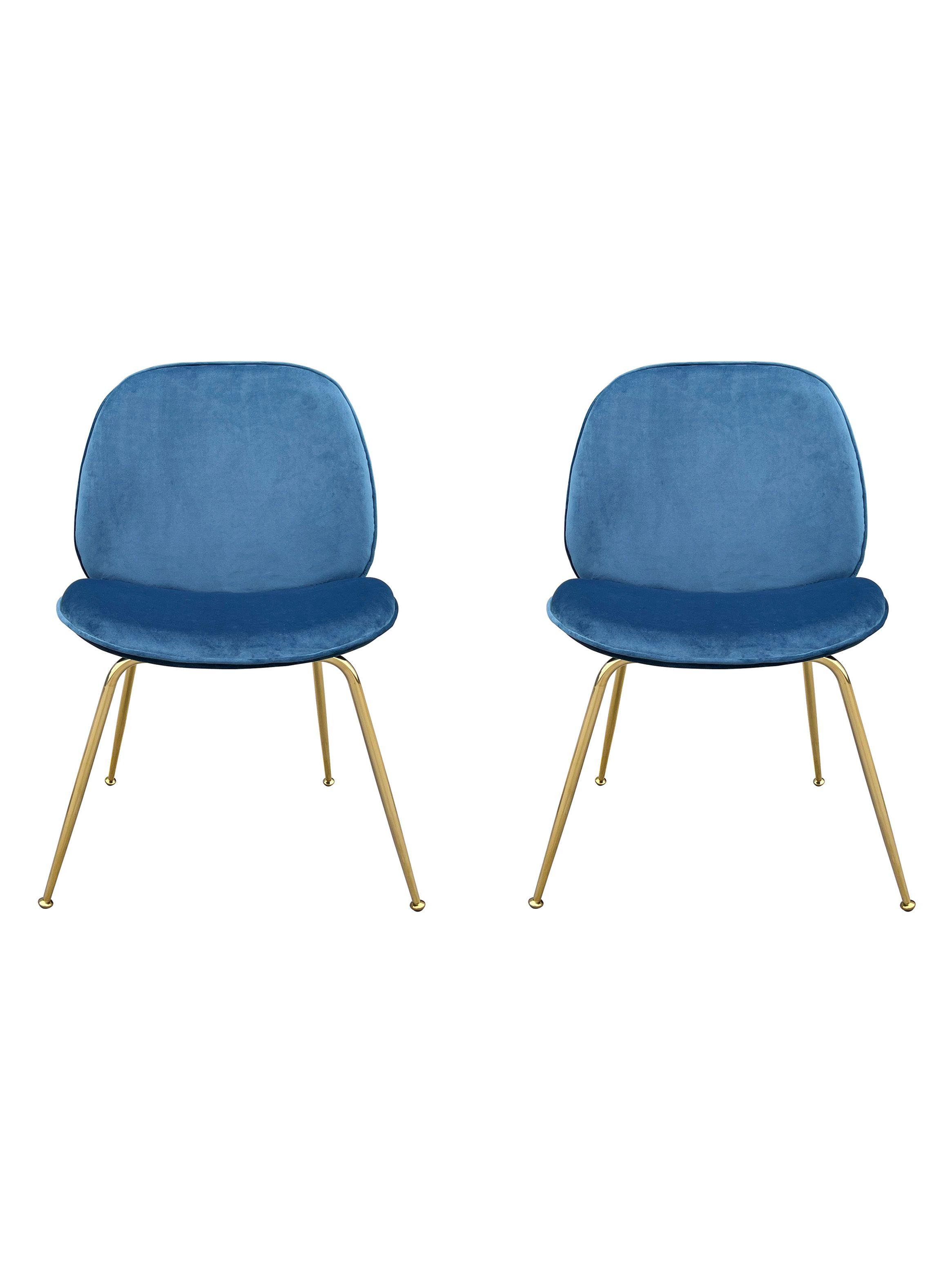Par de Sillas de Comedor Century Velvet-0