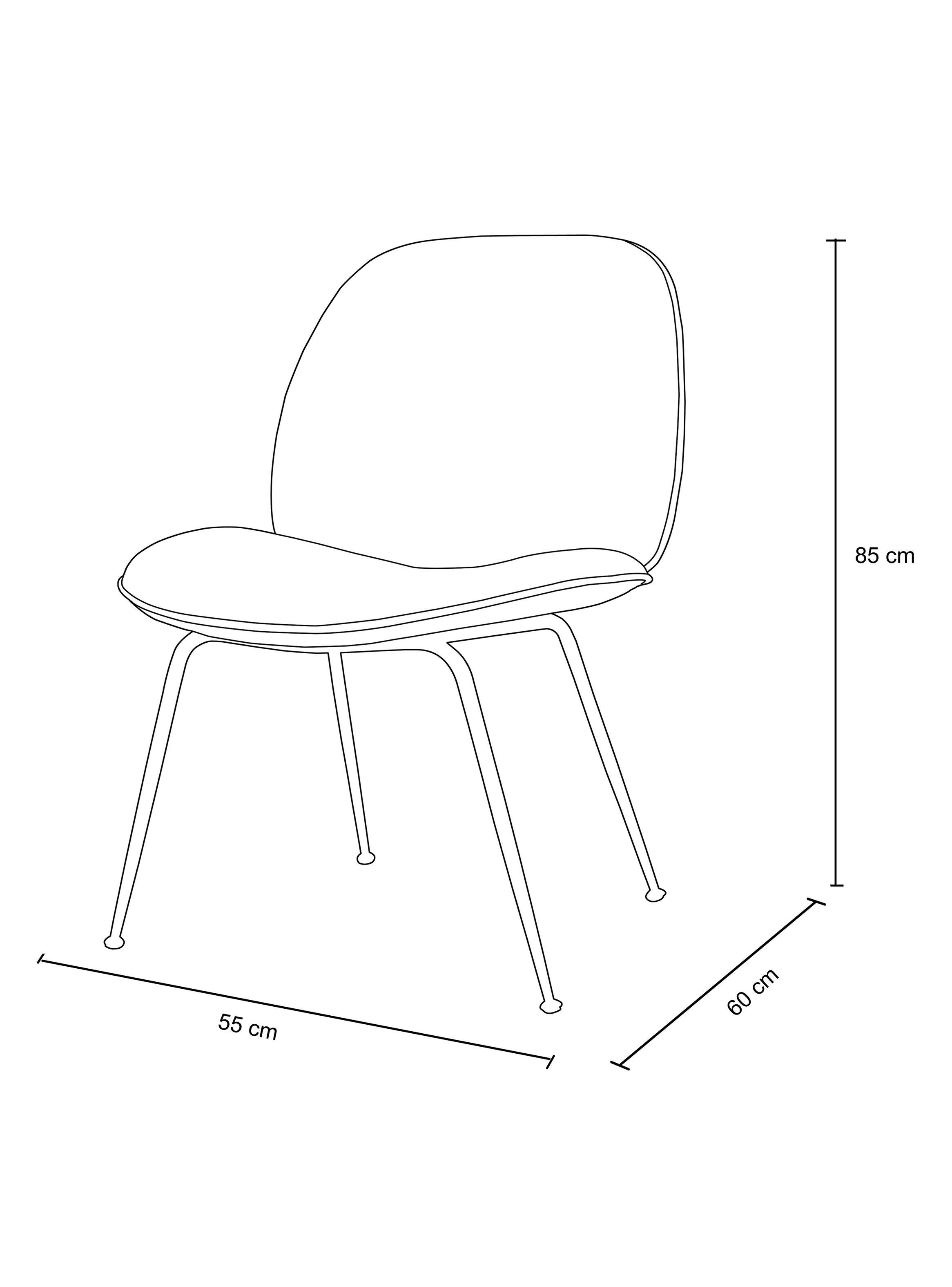 Par de Sillas de Comedor Century Velvet-1