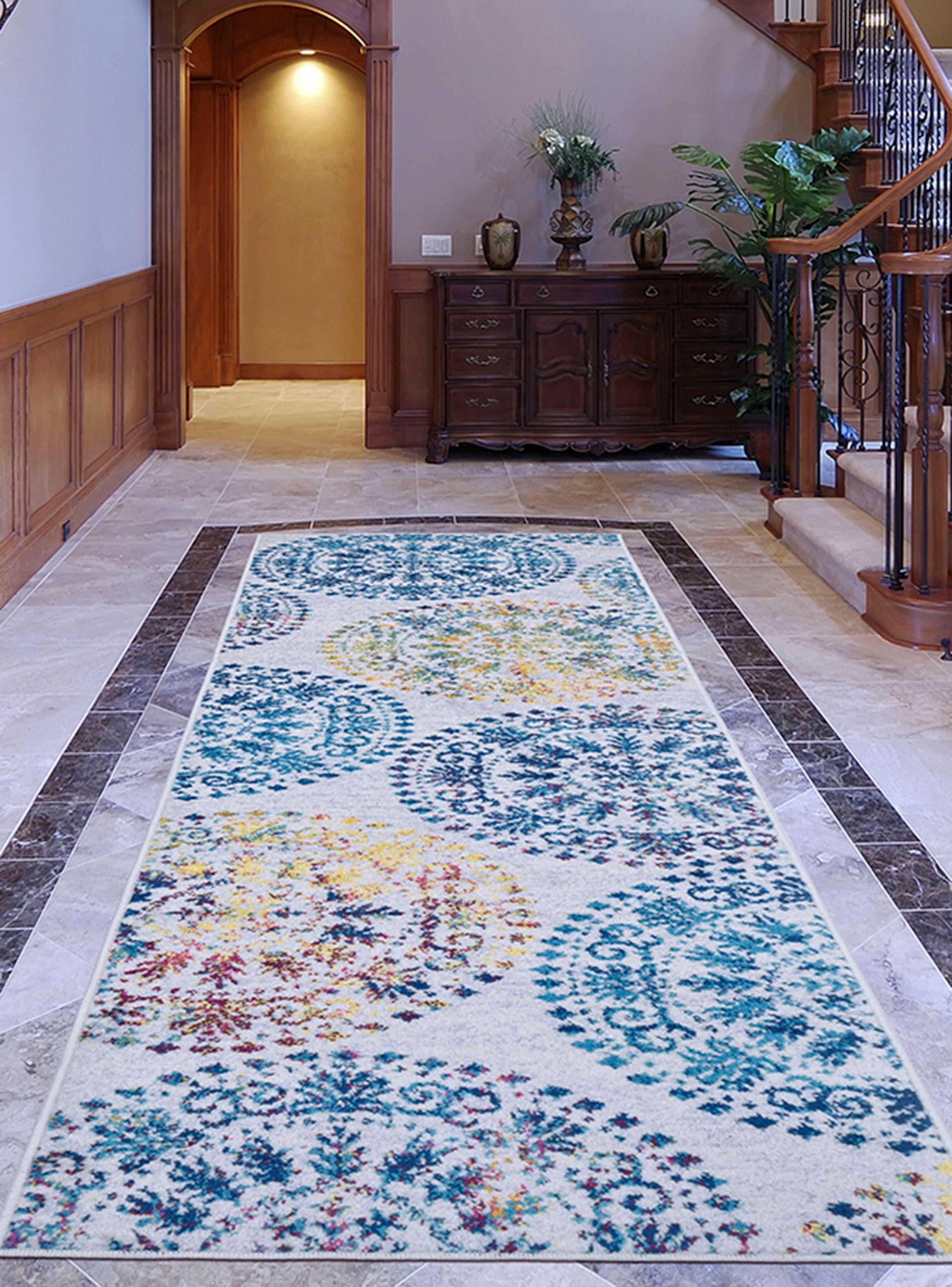Alfombra de Pasillo 70 x 230 cm Modalfo Elit Turquesa-1