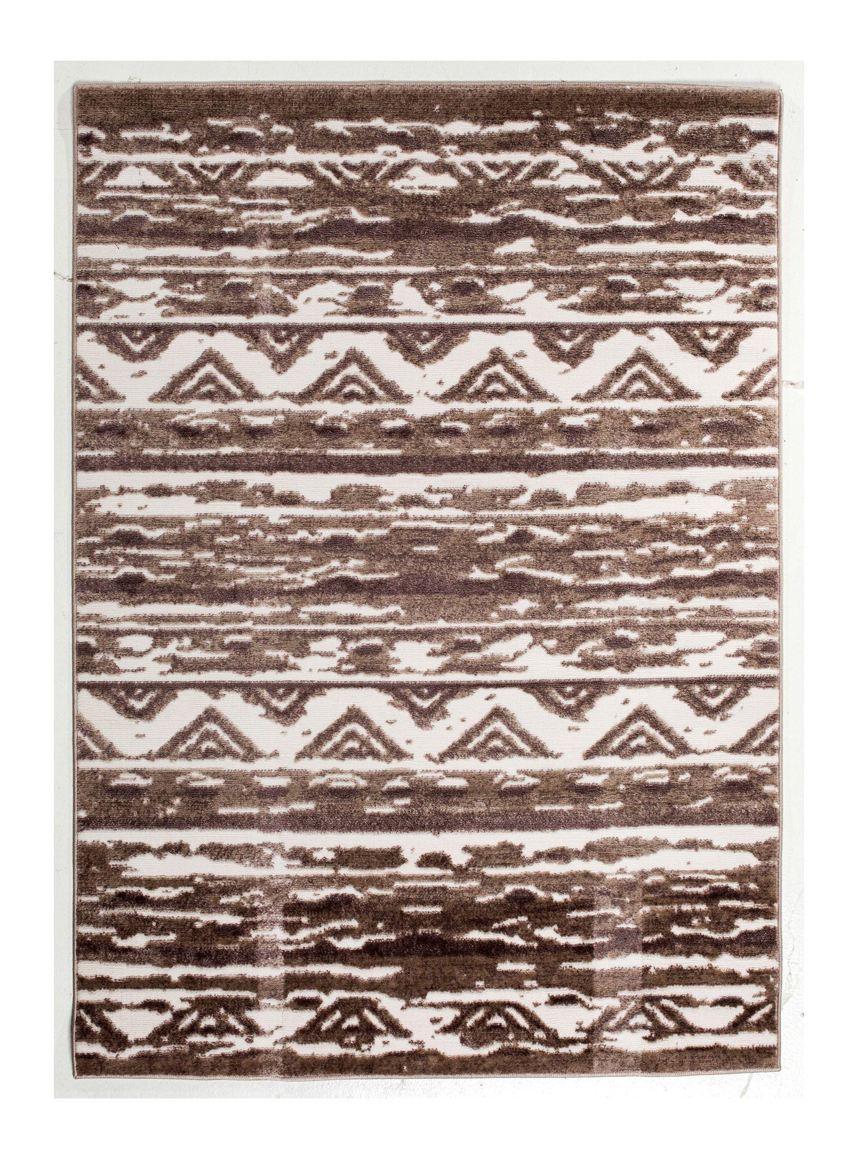 Alfombra Heatset Ethnic 160x230 cm Marrón-0
