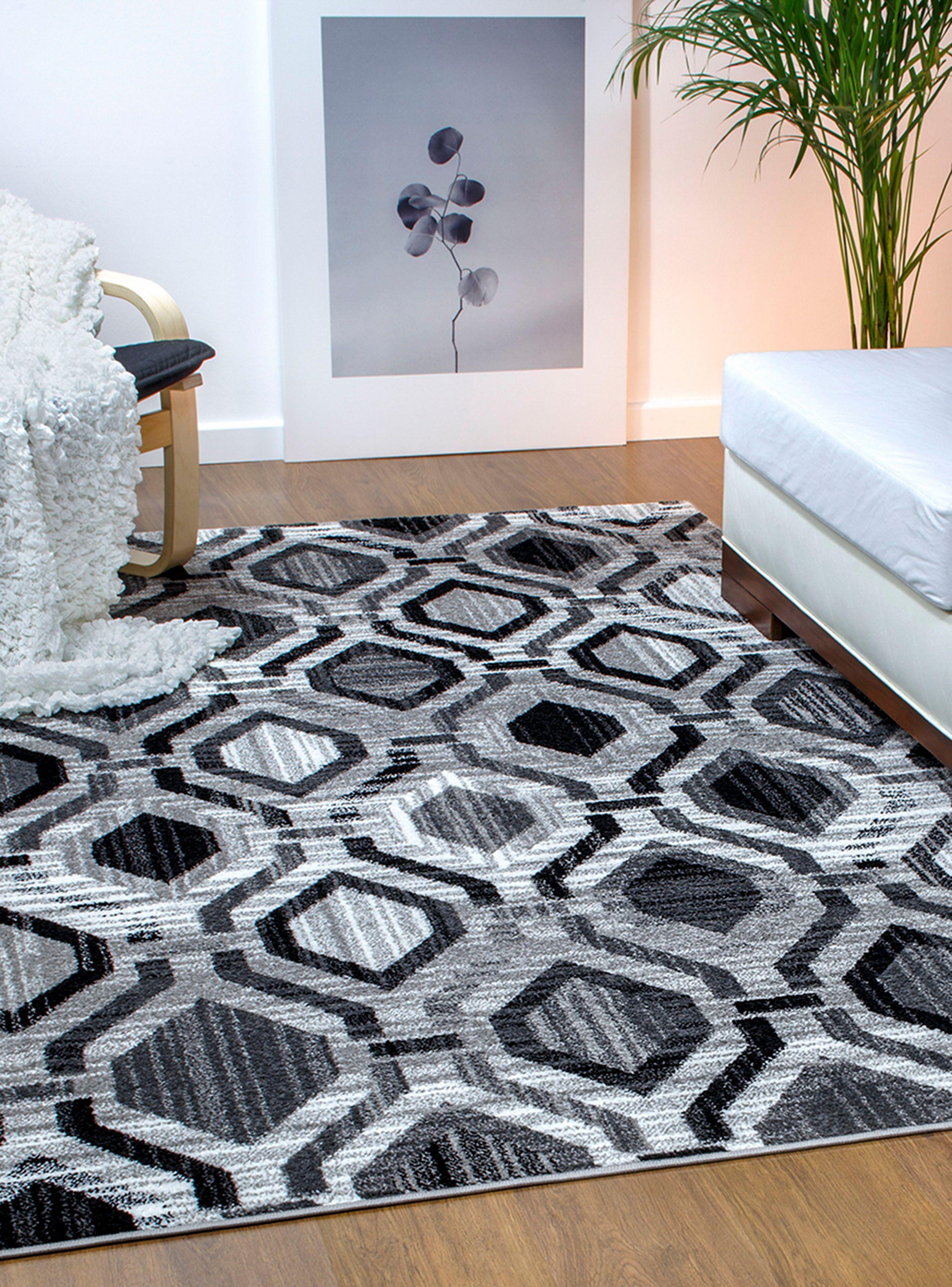 Alfombra 120 x 180 cm Modalfo Elit Negro-1