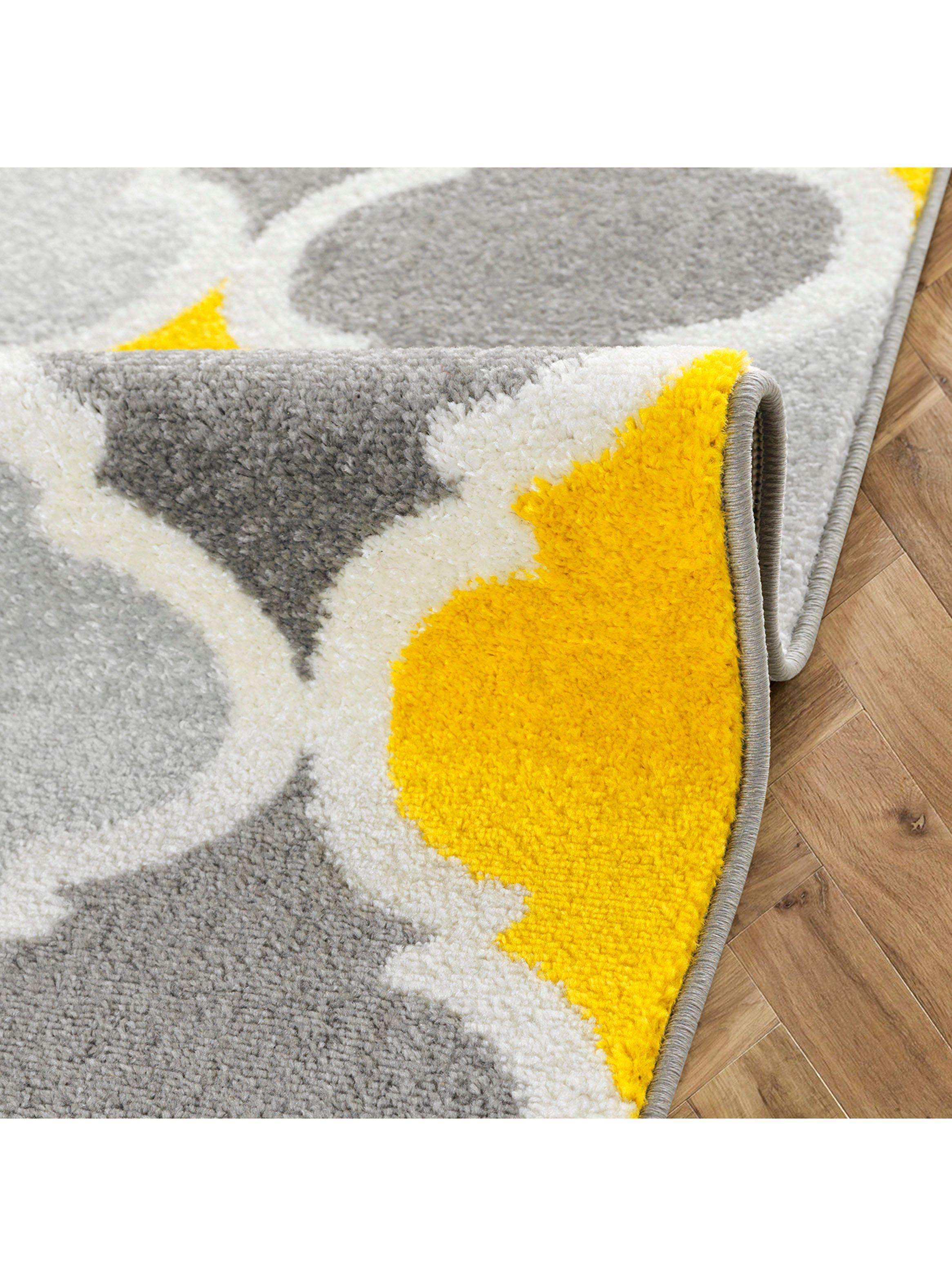 Alfombra 160 x 210 cm Florida D1 Amarilla-2