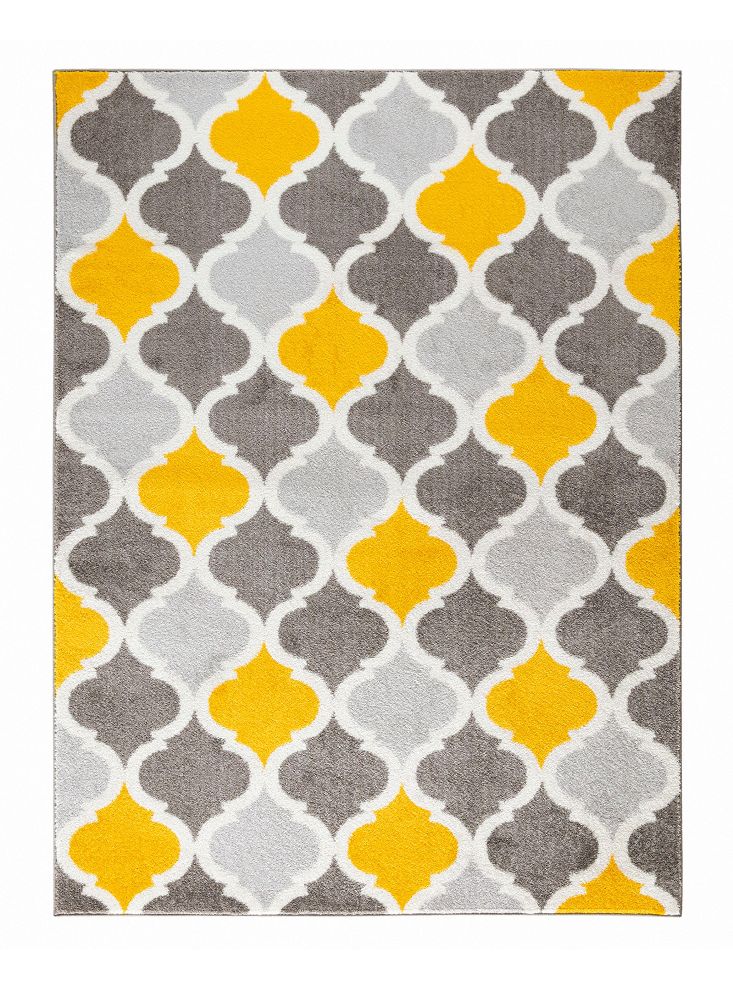 Alfombra 160 x 210 cm Florida D1 Amarilla-0