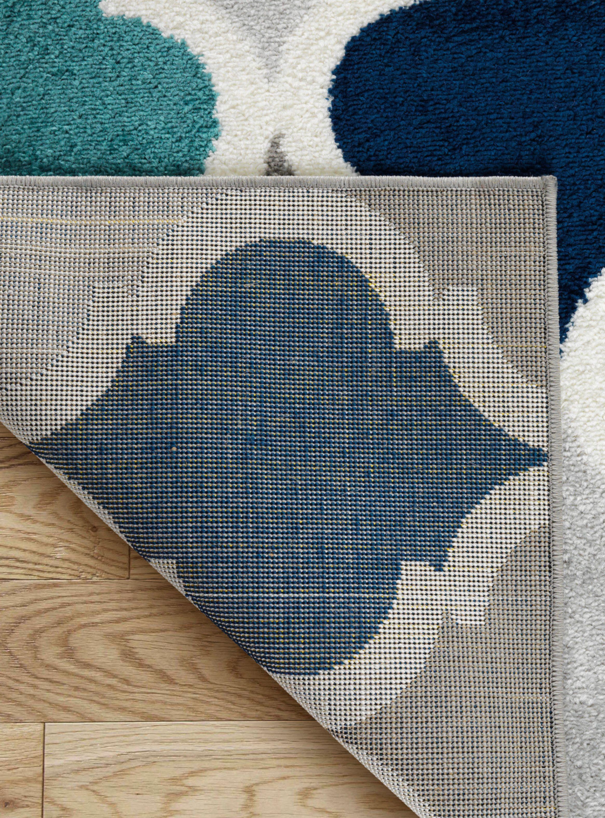 Alfombra de Pasillo 70 x 230 cm Modalfo Florida79 Turquesa-3