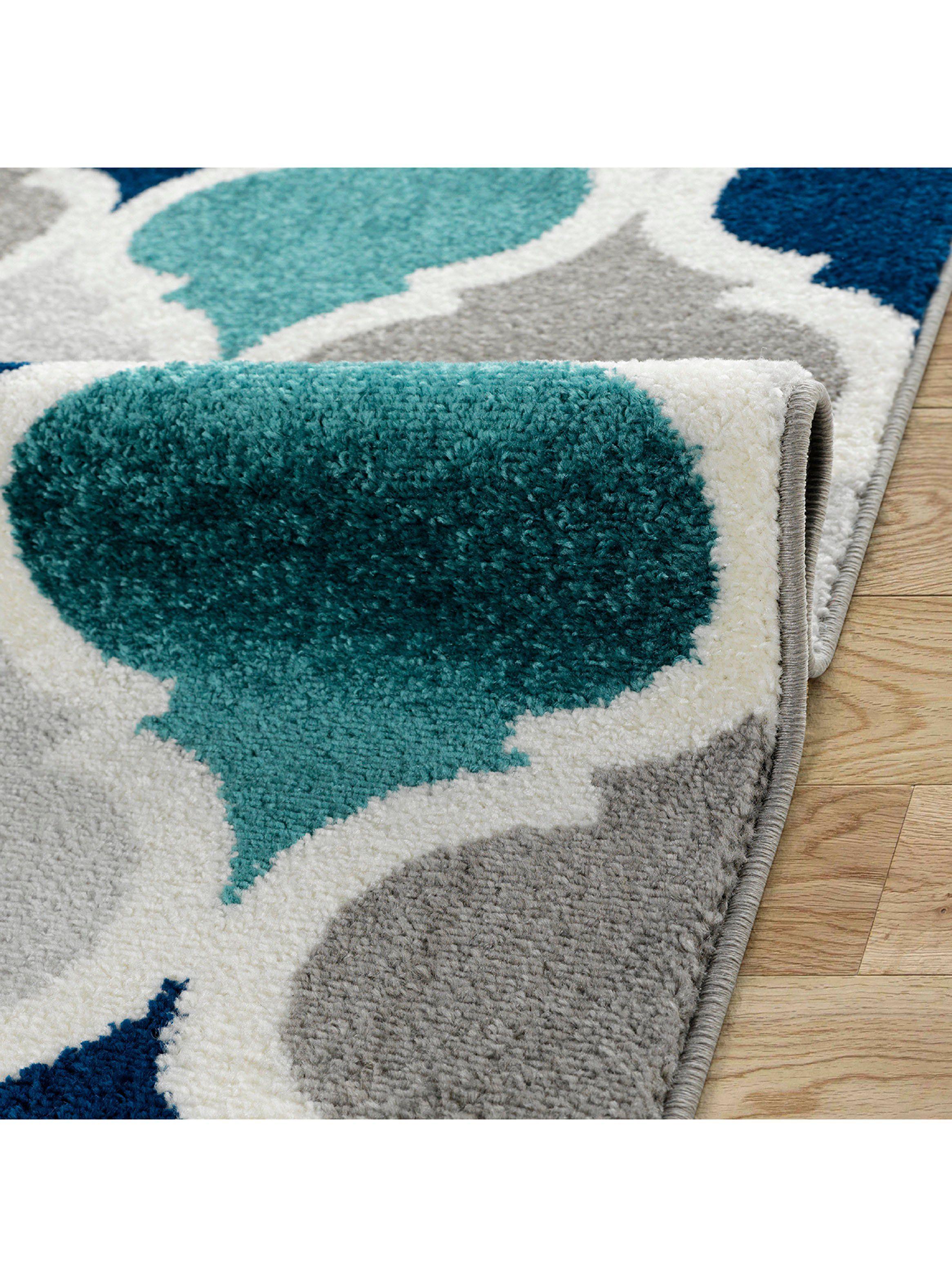 Alfombra 244 x 305 cm Florida Turquesa-2