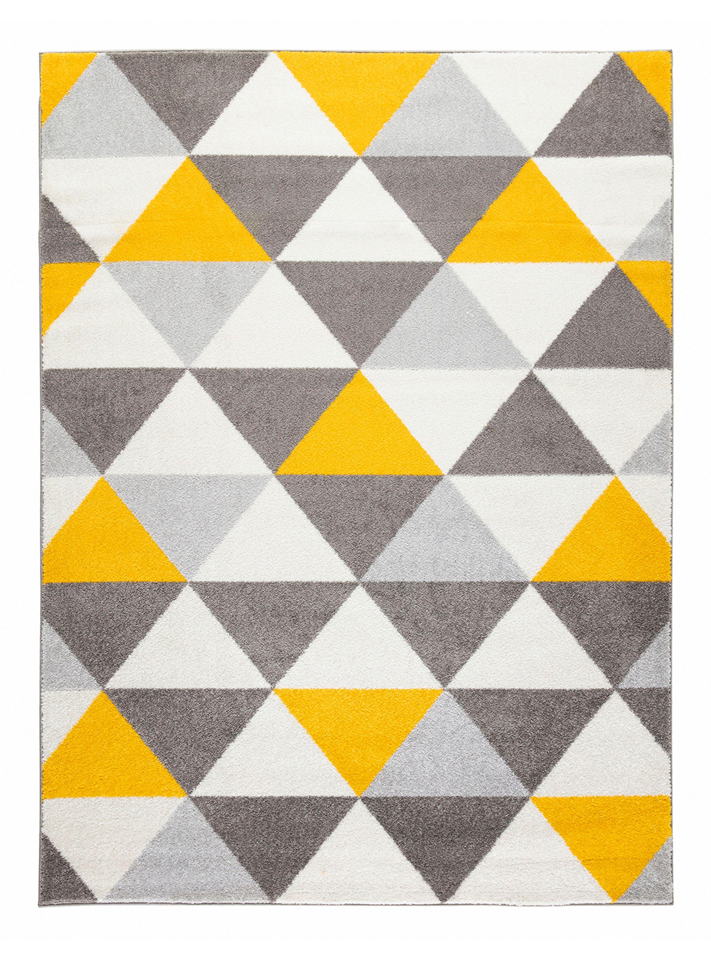 Alfombra 200 x 290 cm Florida Gris Triángulos-0