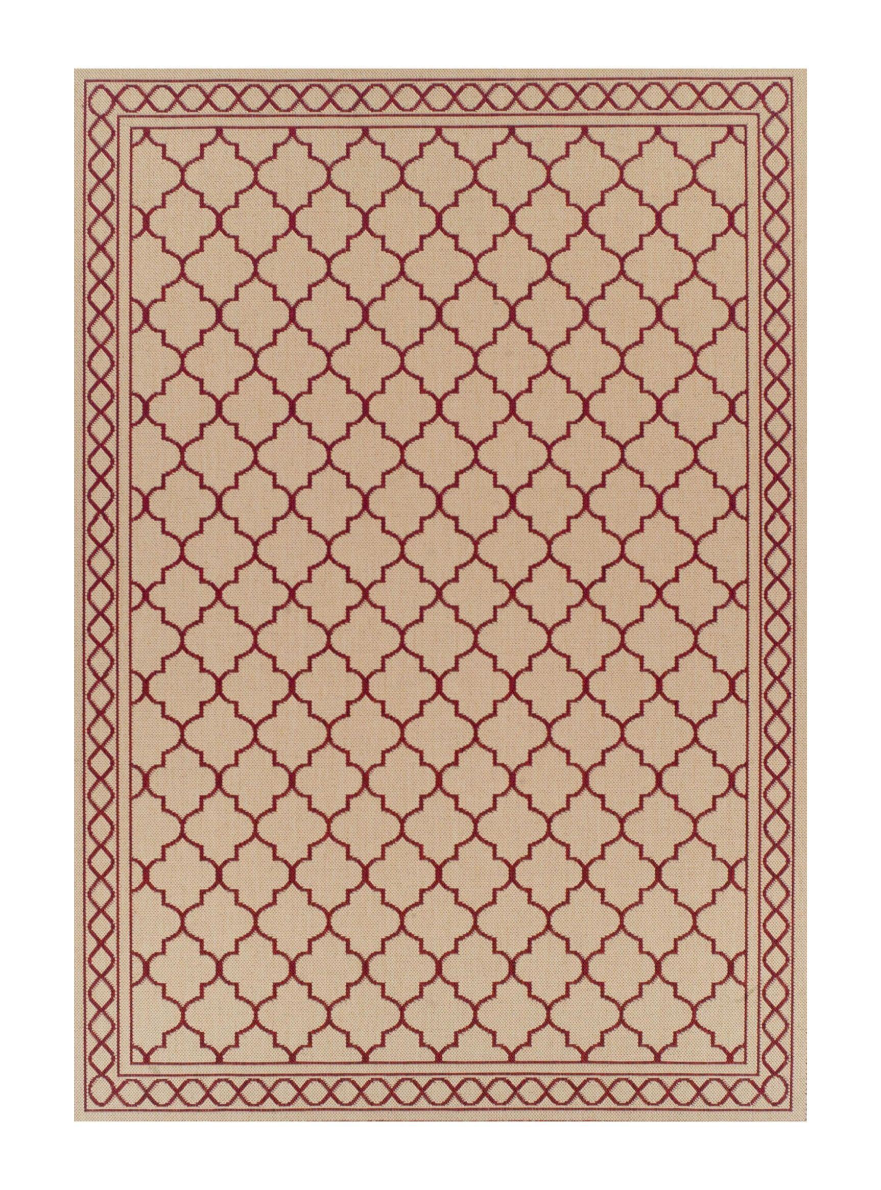 Alfombra Sisal 160x230 cm Red-0