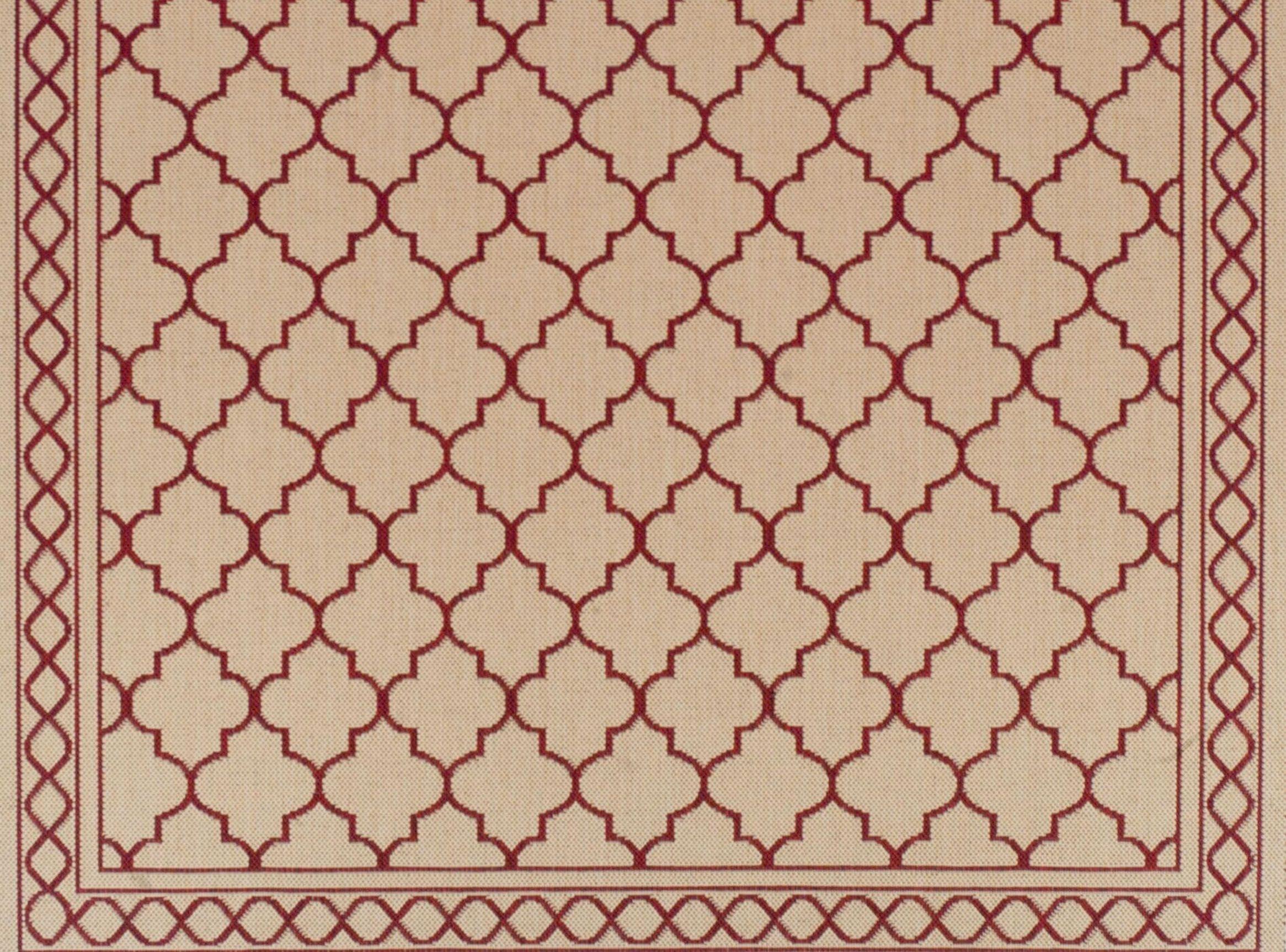 Alfombra Sisal 160x230 cm Red-1