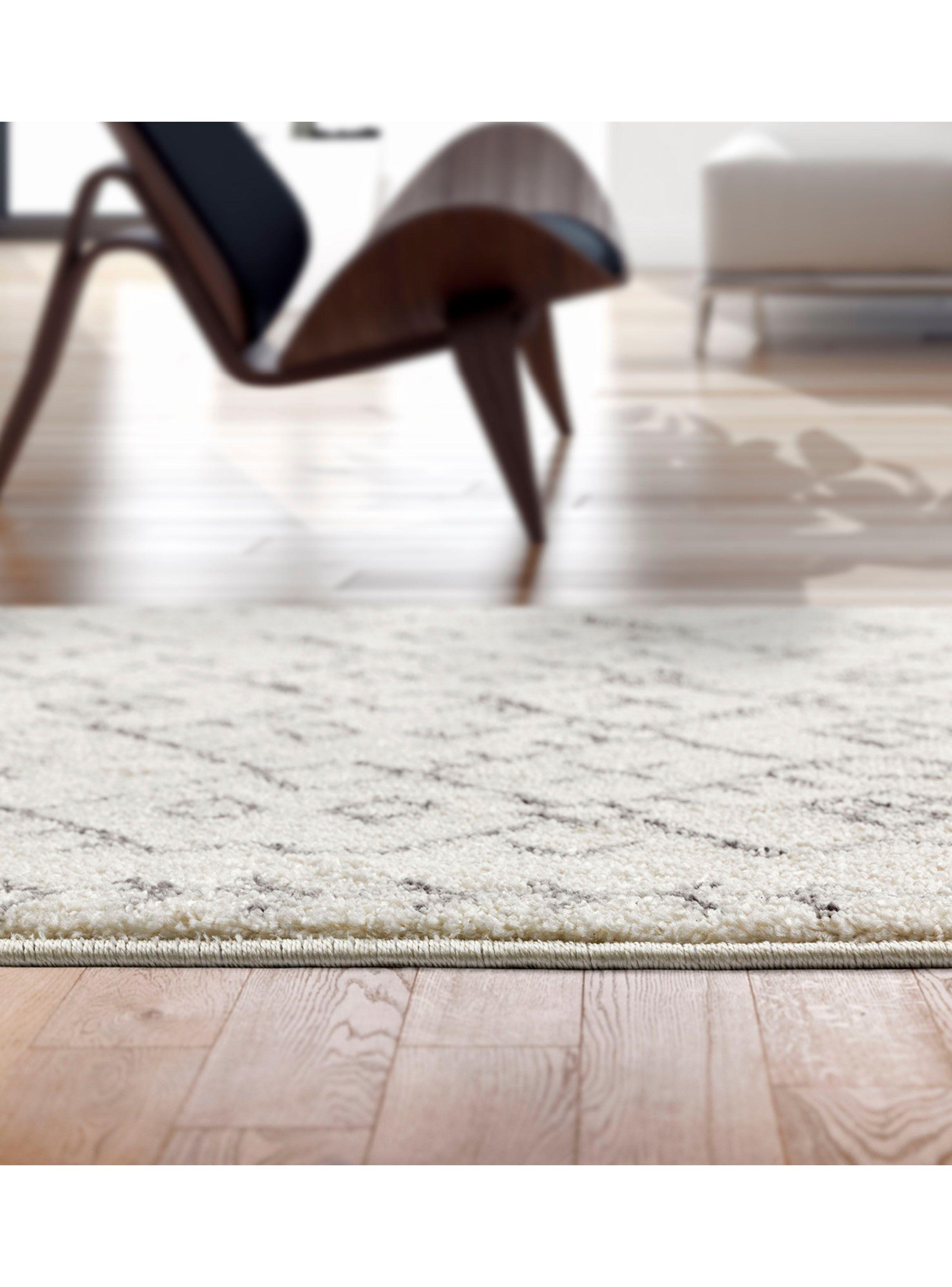 Alfombra de Pasillo 70 x 230 cm Modalfo Florida27 Blanco-5