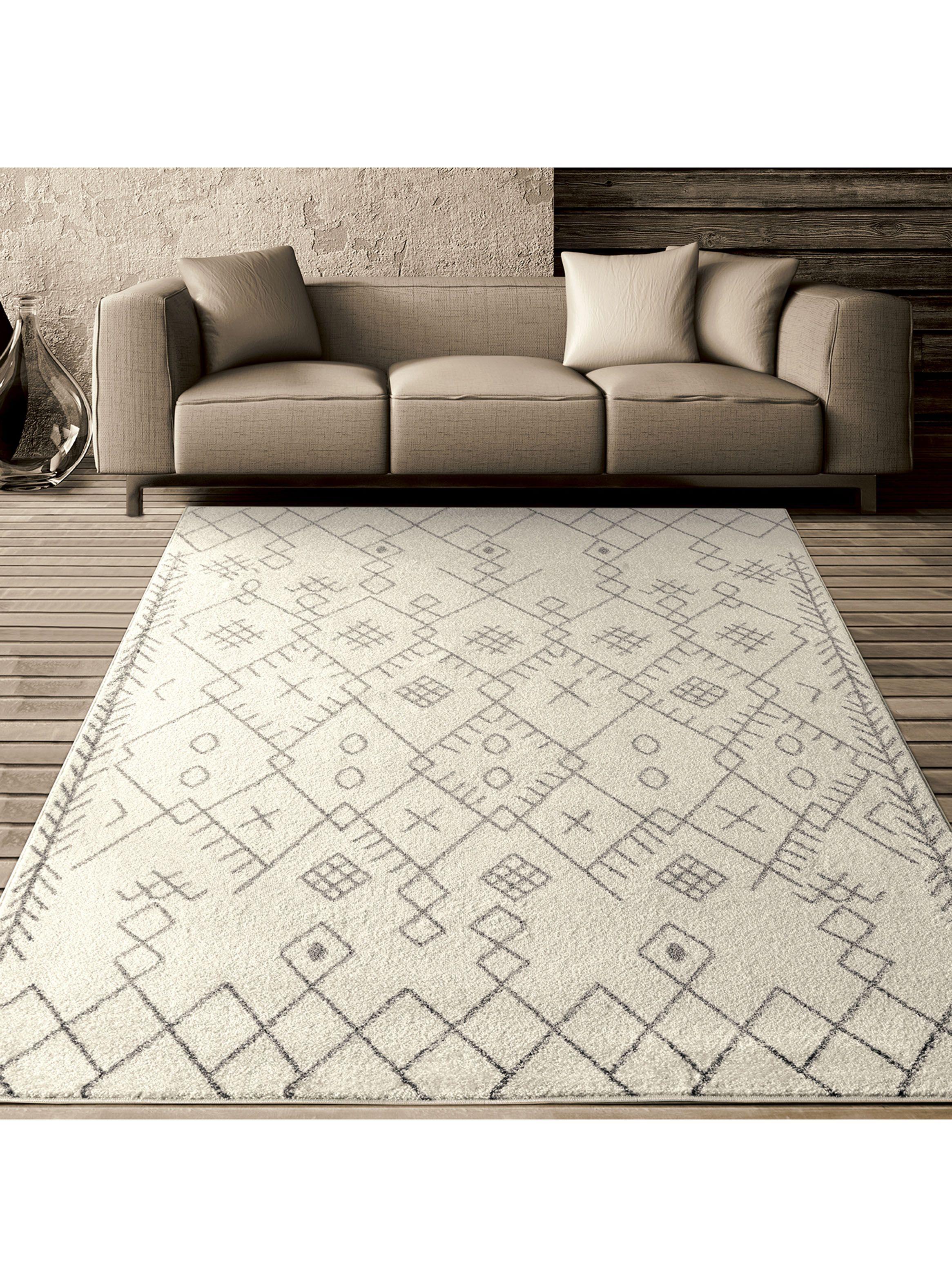 Alfombra 160 x 230 cm Florida Blanco-1