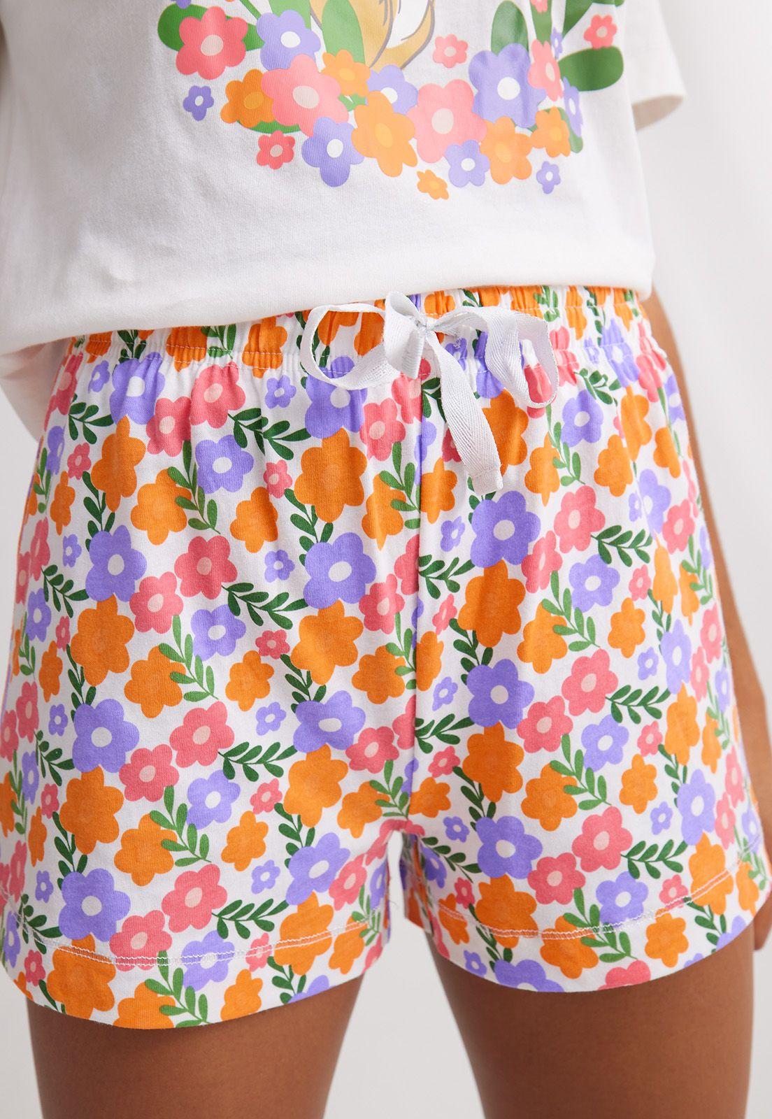 Pijama Manga Corta y Short Licencia Bambi-3