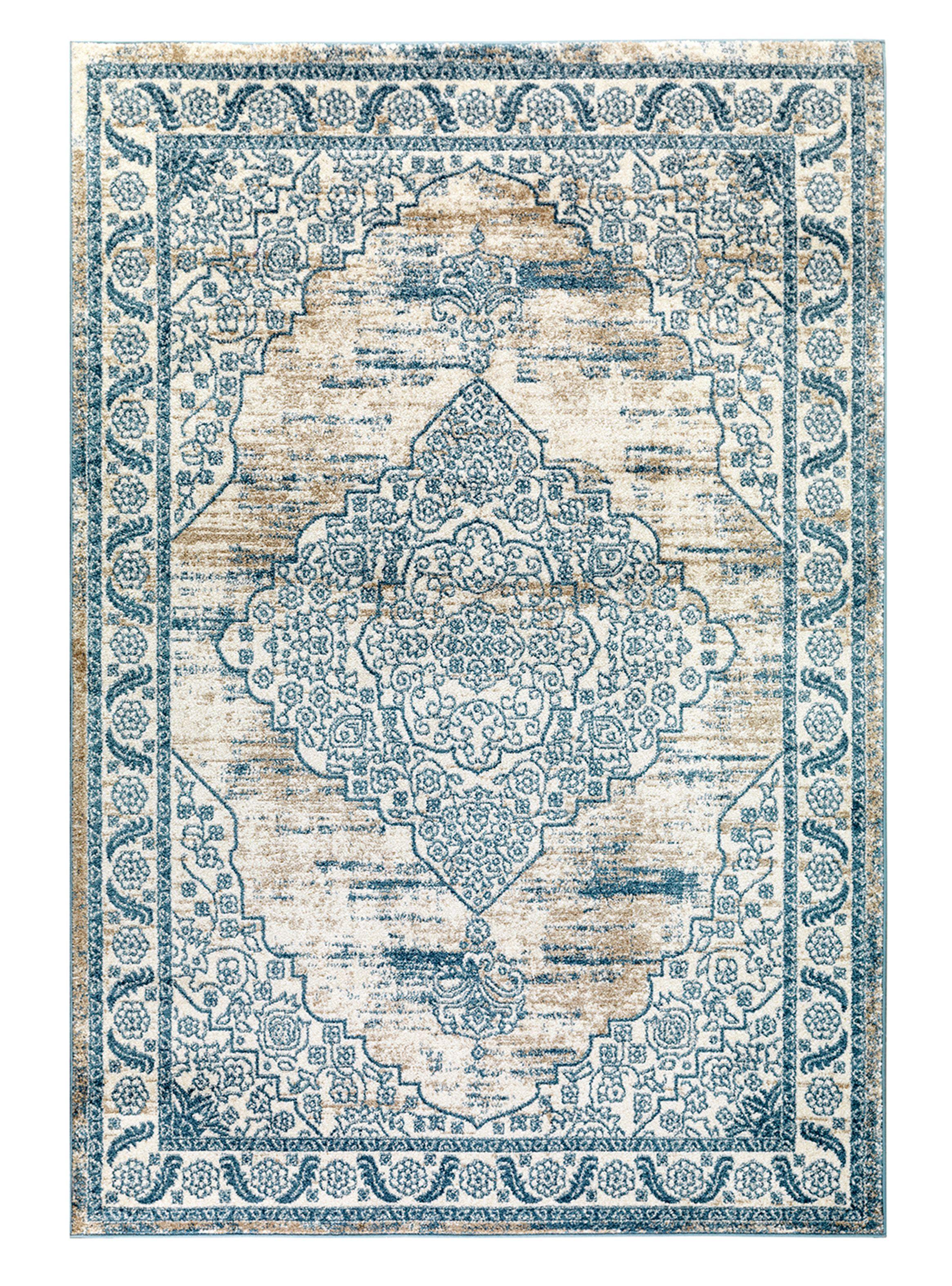 Alfombra Florida 244x305 cm Azul-0