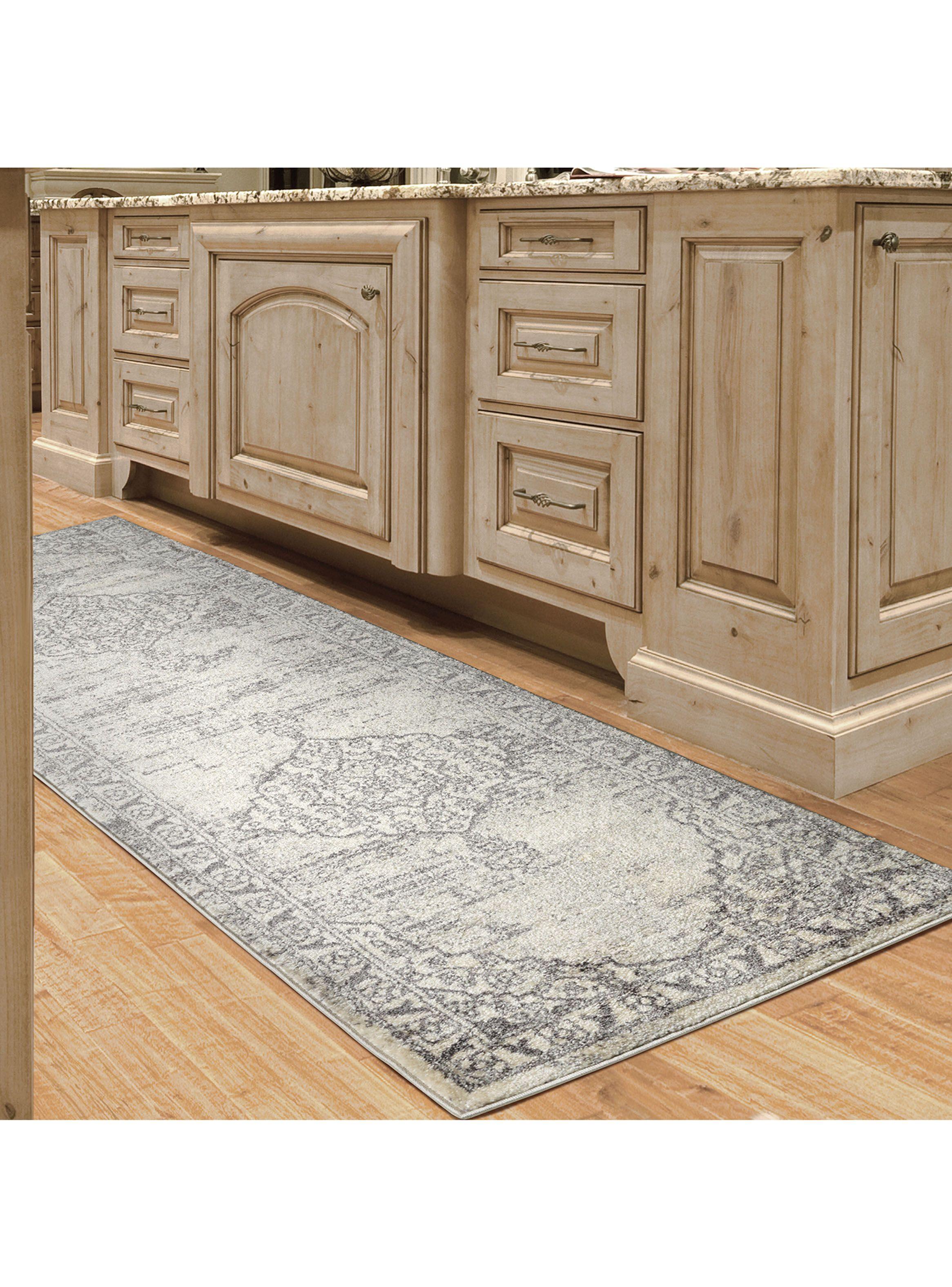 Alfombra de Pasillo 70 x 230 cm Modalfo Florida63 Gris-1