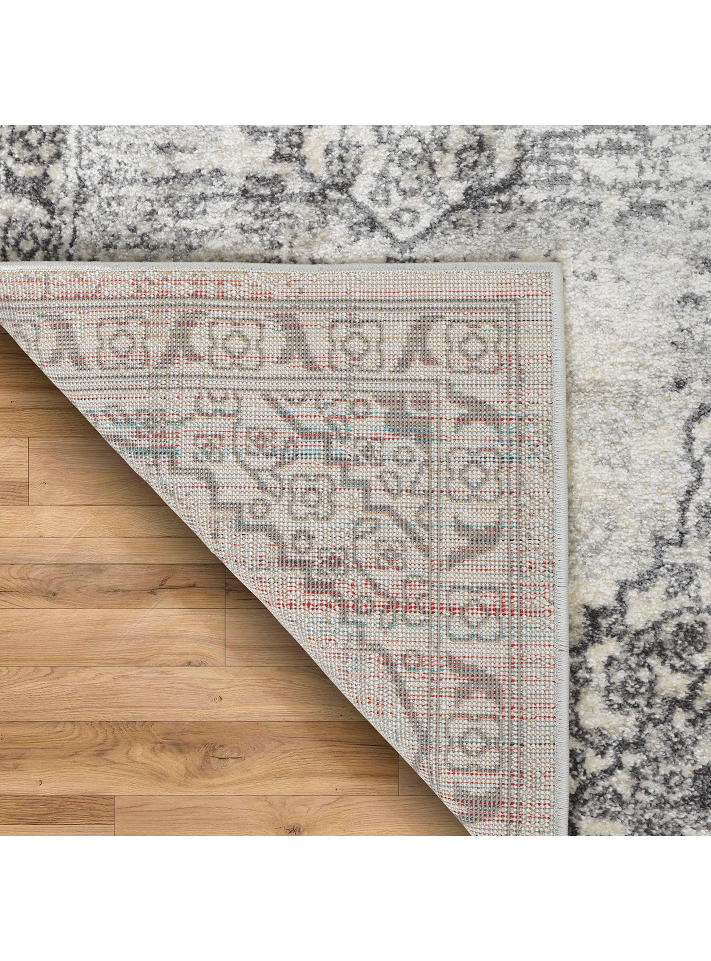 Alfombra de Pasillo 70 x 230 cm Modalfo Florida63 Gris-3