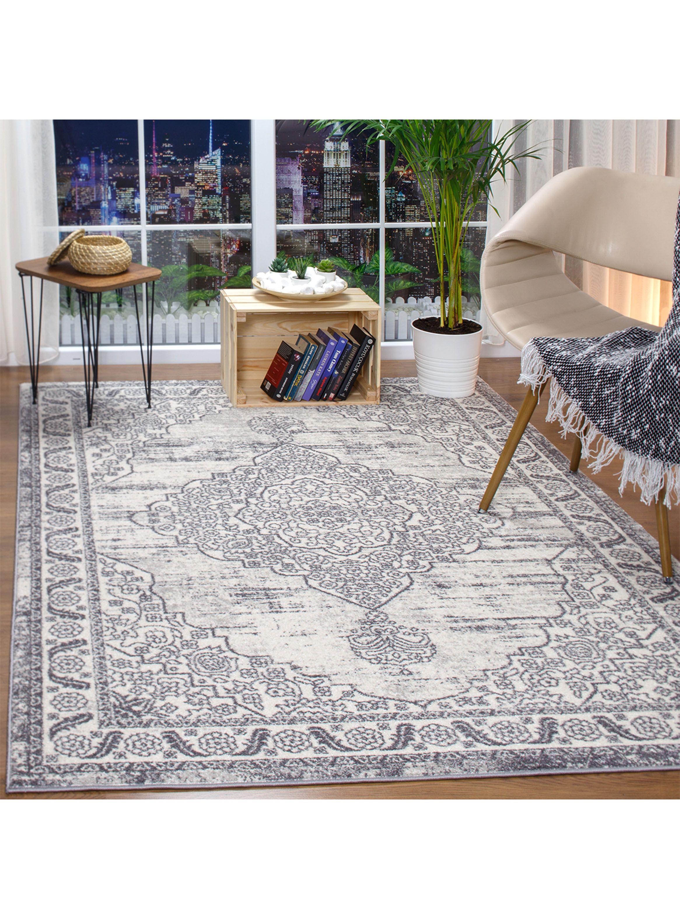 Alfombra Florida 200x290 cm Gris D1-1