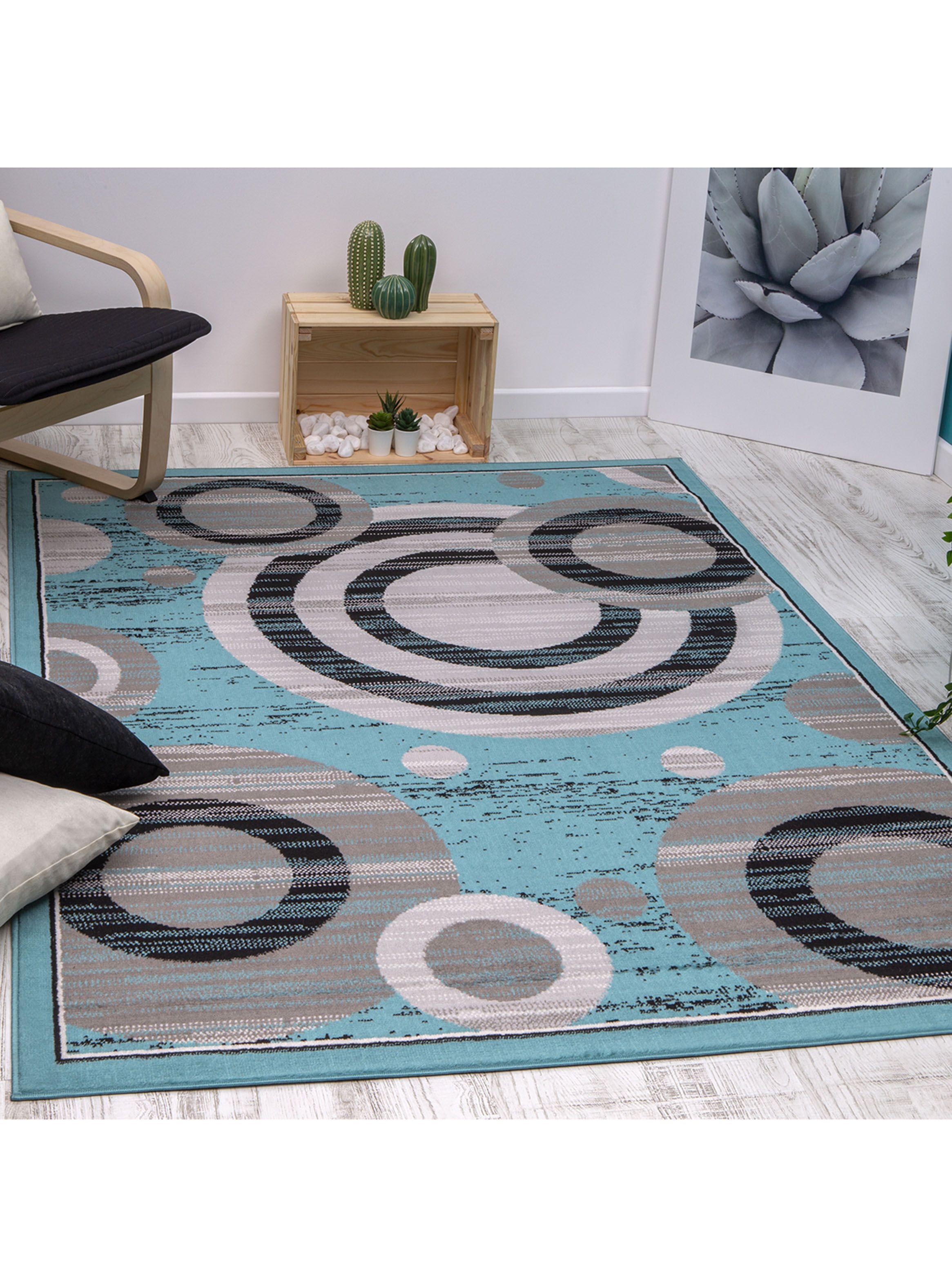 Alfombra 153 x 213 cm Modalfo Kashank 501 Azul-1