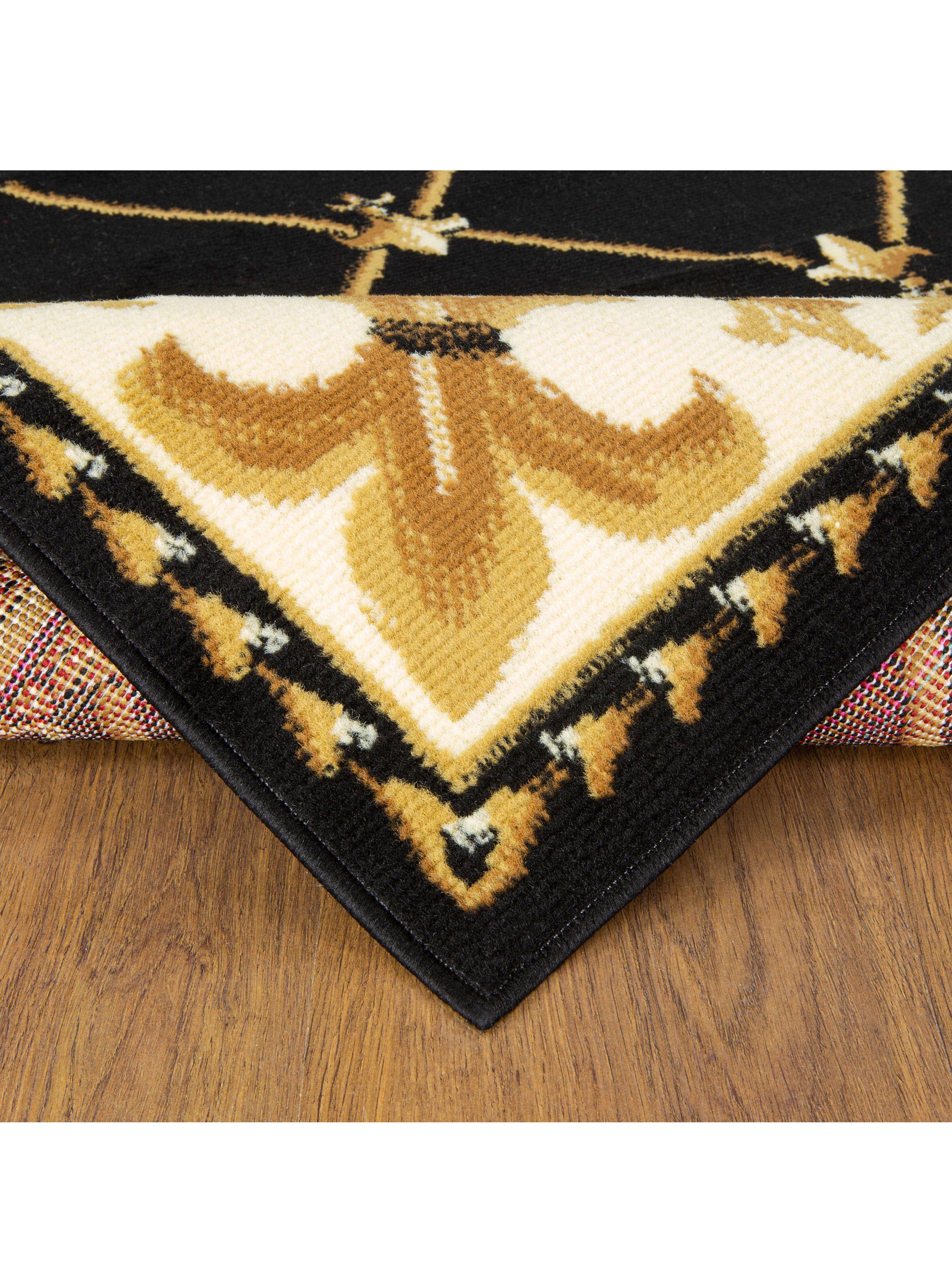 Alfombra 153 x 213 cm Kashank 503 Negro-4