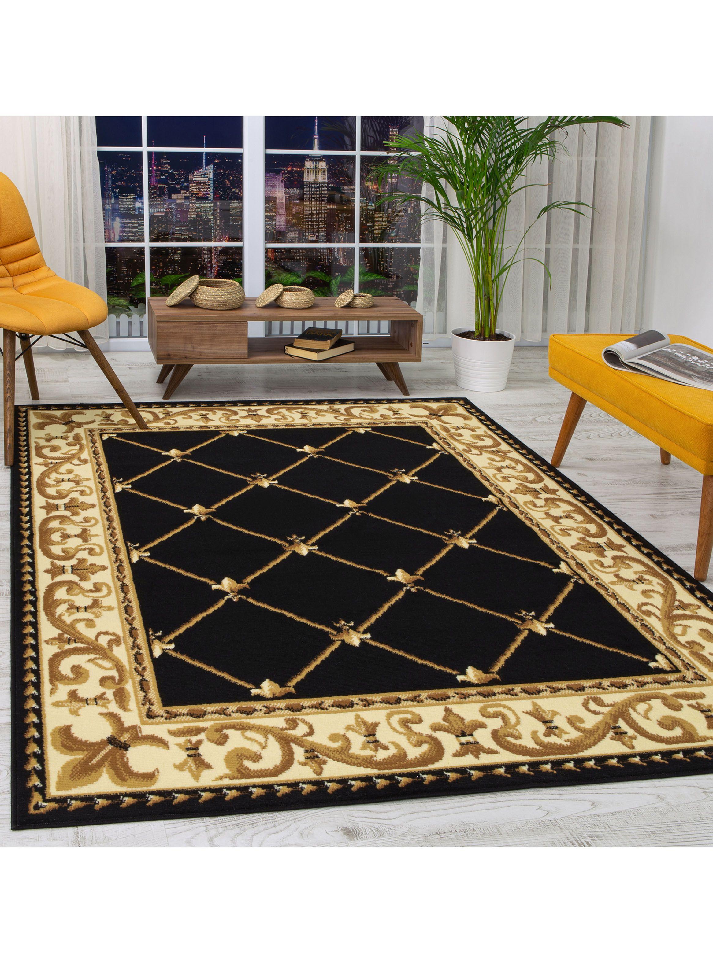 Alfombra 200 x 290 cm Kashank 503 Negro-1