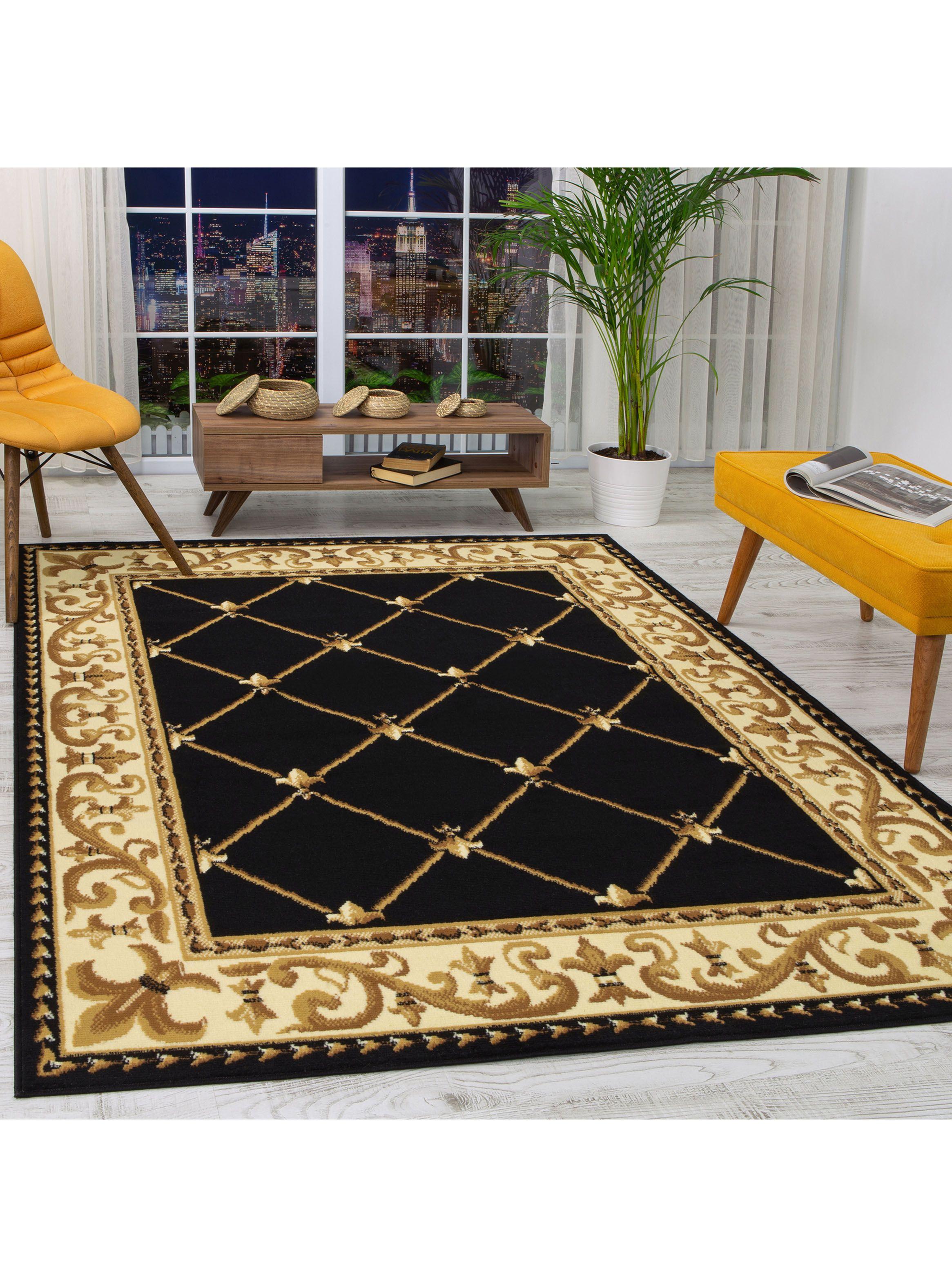 Alfombra 245 x 305 cm Kashank 503 Negro-1