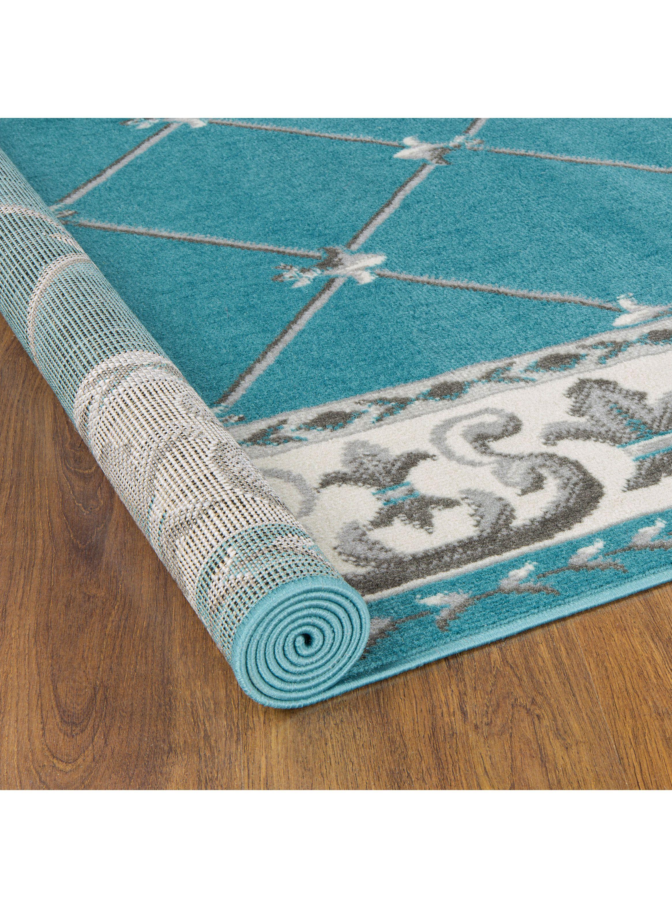 Alfombra Kashank 200x290 cm Azul-4