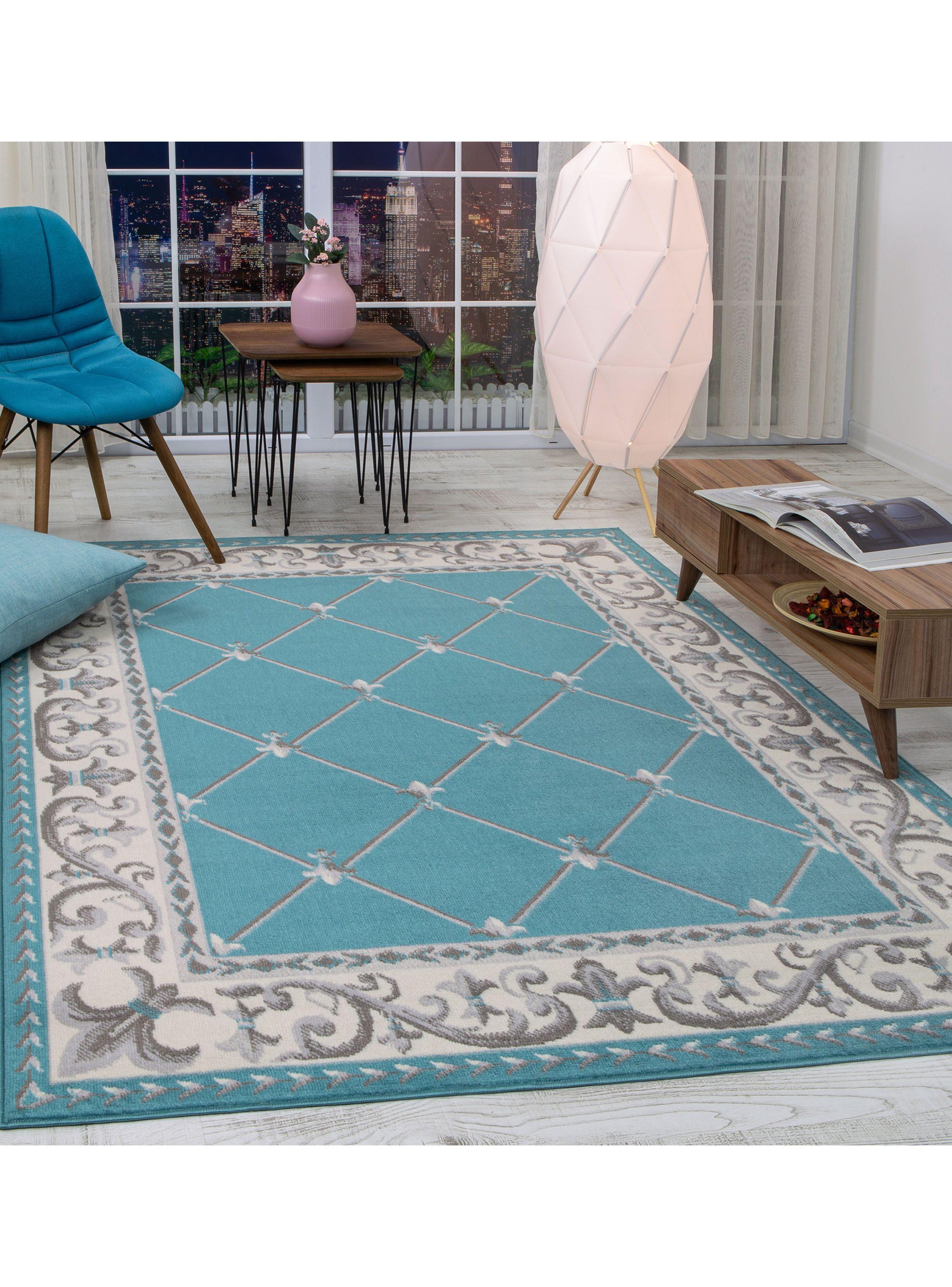 Alfombra Kashank 200x290 cm Azul-1