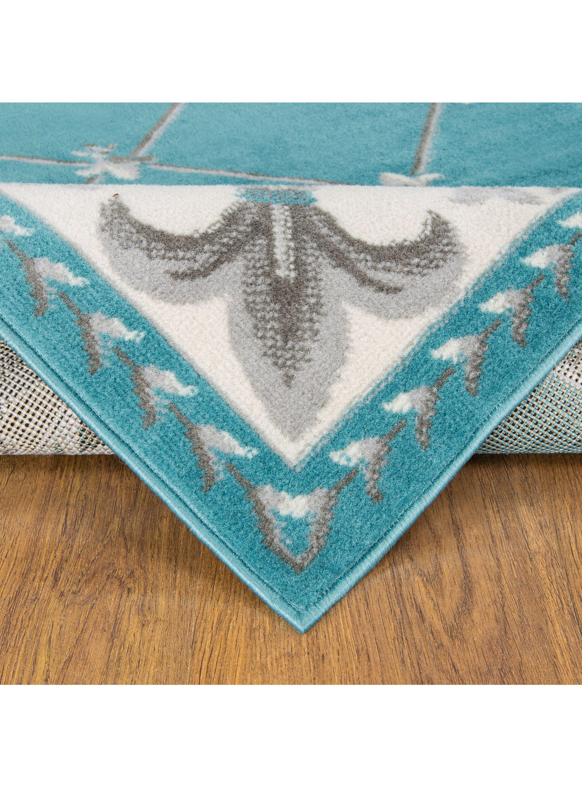 Alfombra Kashank 200x290 cm Azul-3