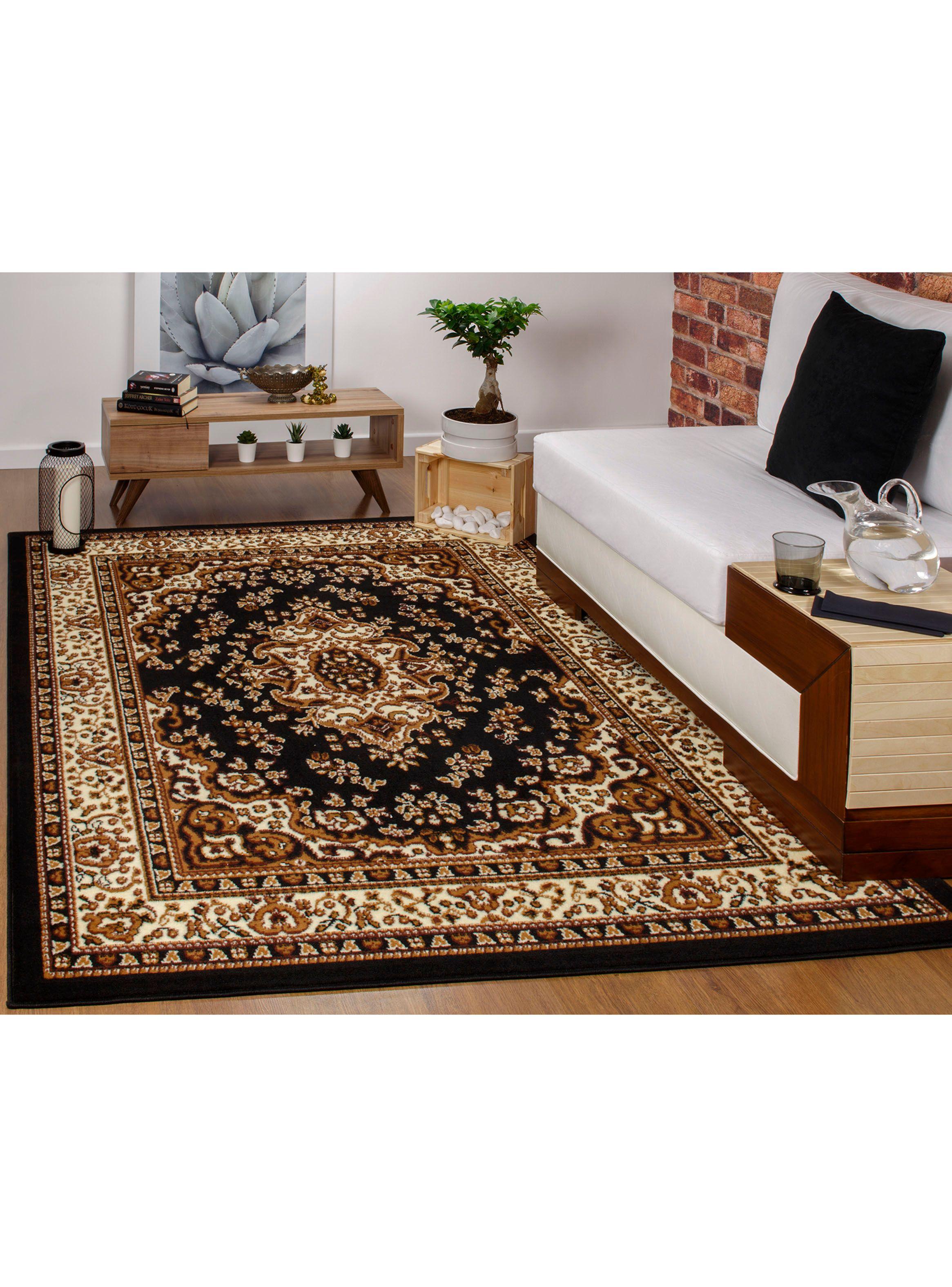 Alfombra 153 x 213 cm Kashank 504 Negro-1