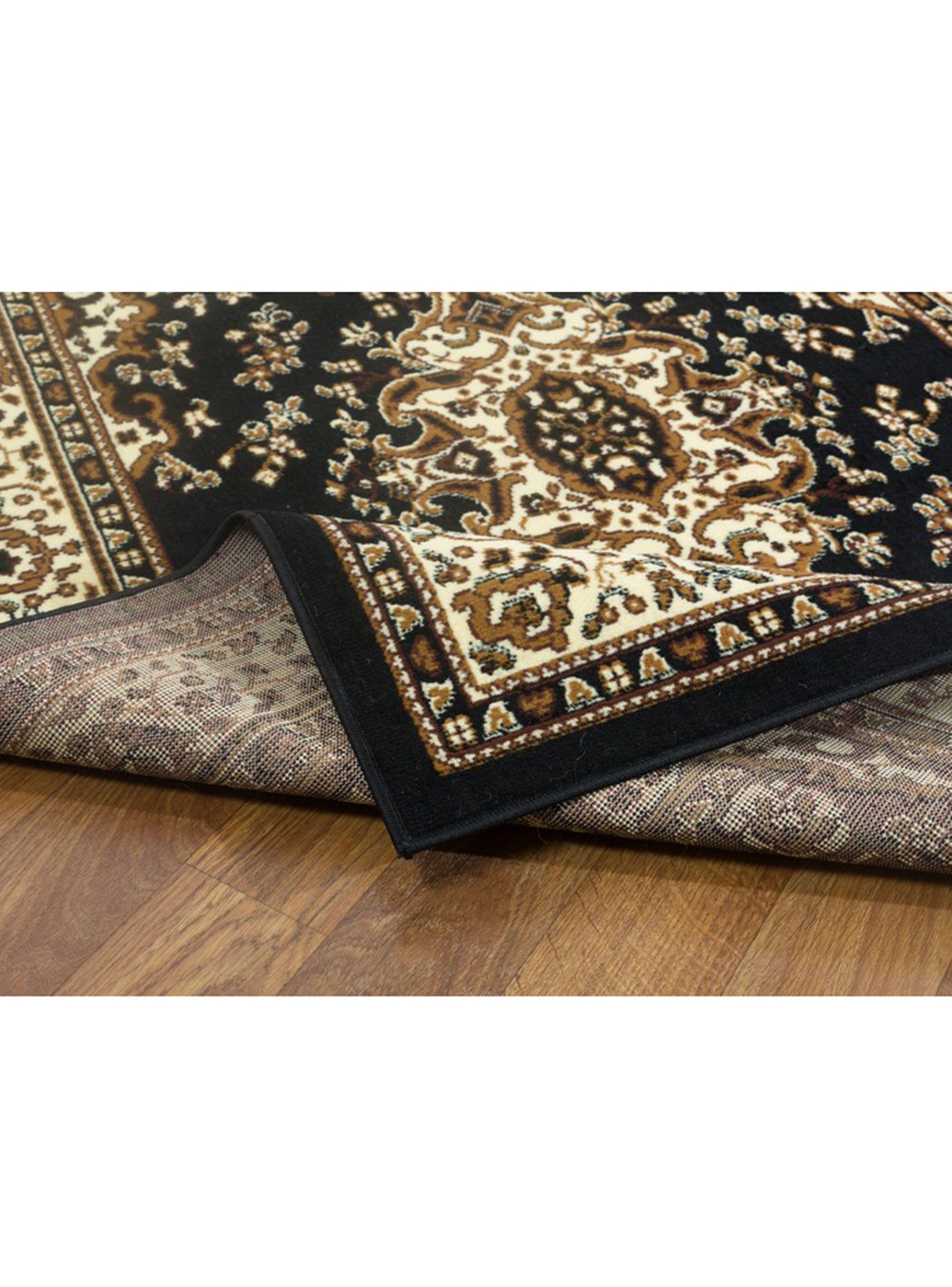 Alfombra Kashank 245x305 cm Negro-3