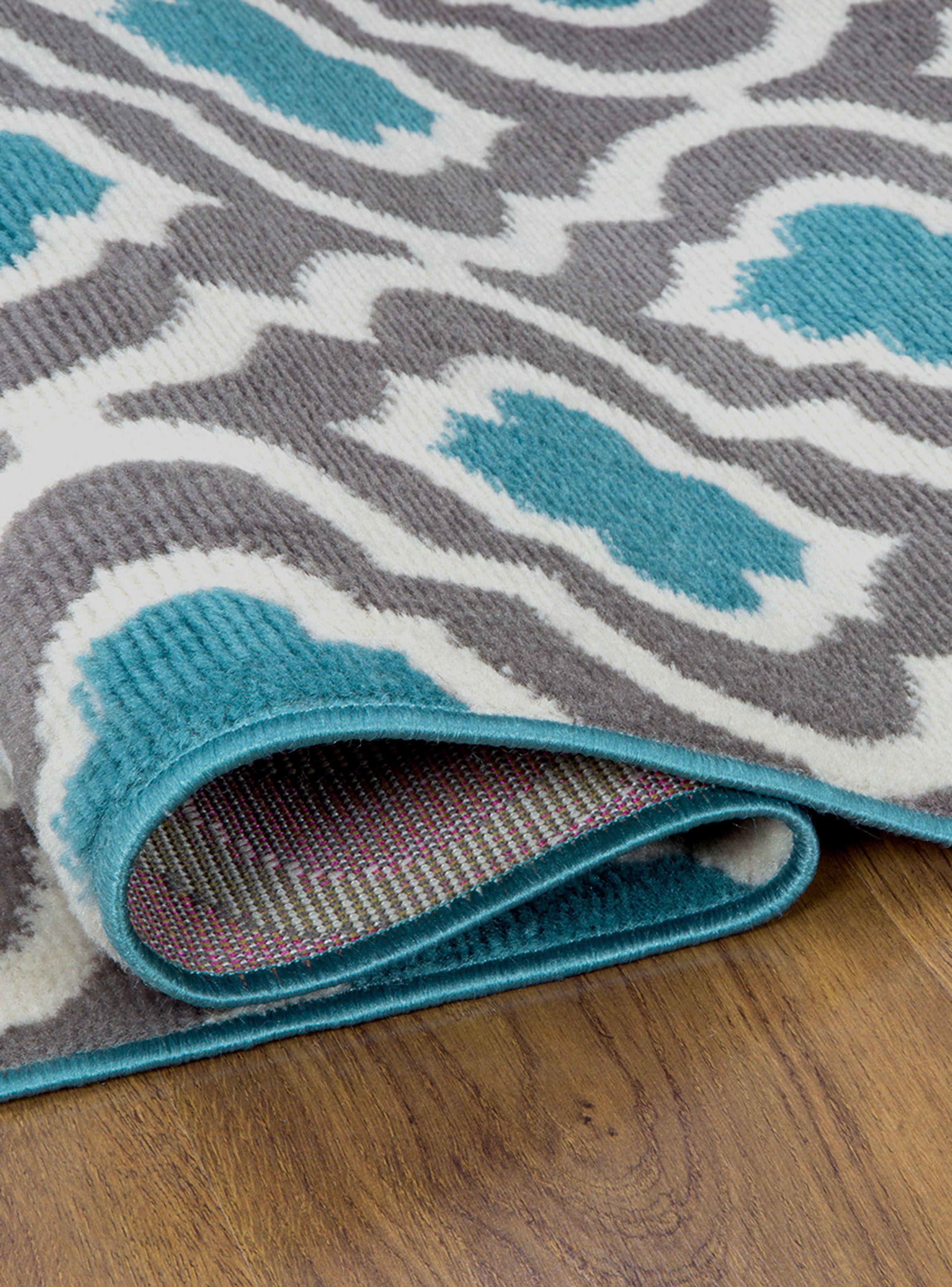 Alfombra de Pasillo 60 x 213 cm Modalfo Kashank 505 Azul-2